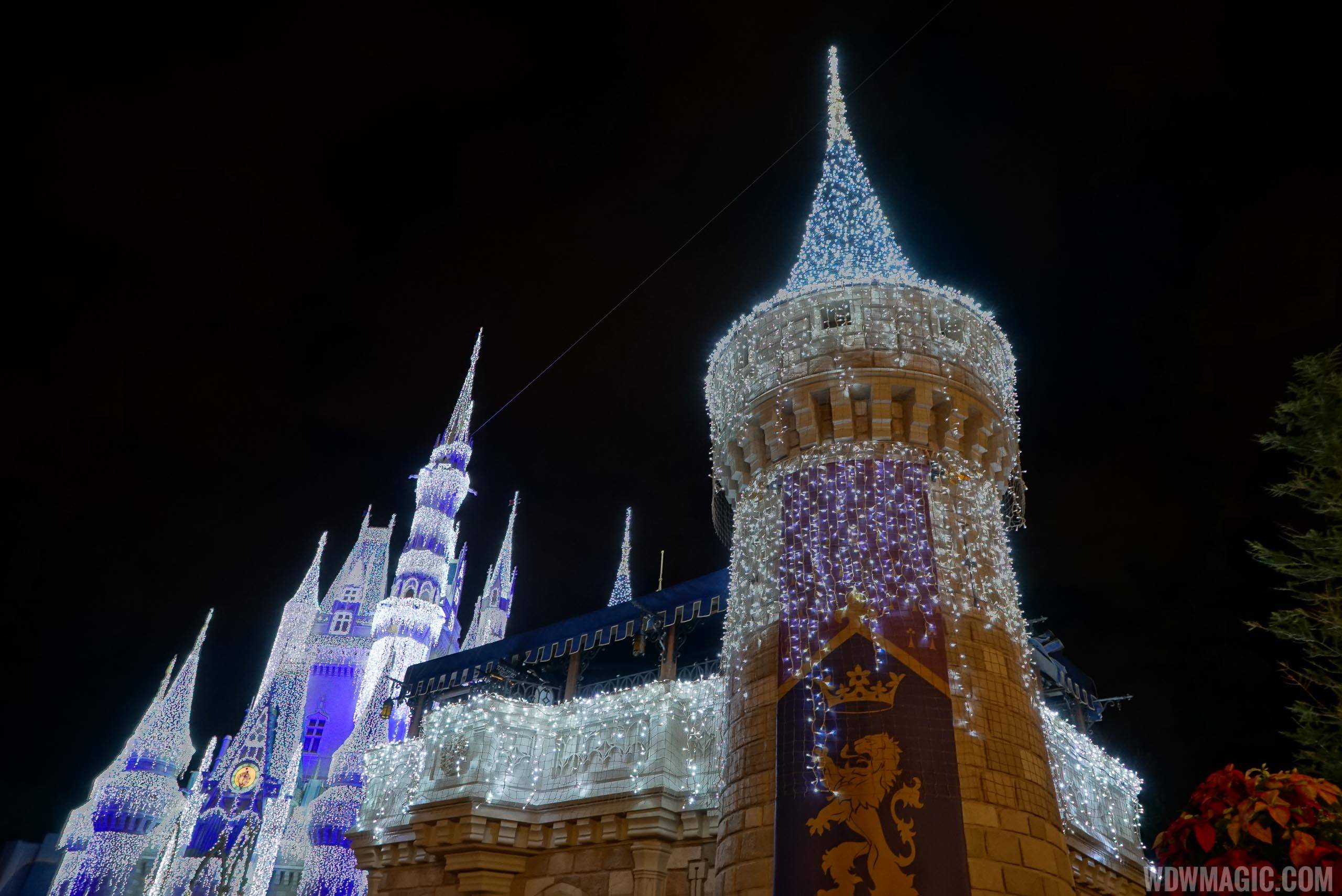 Castle Dreamlights on the new turrets
