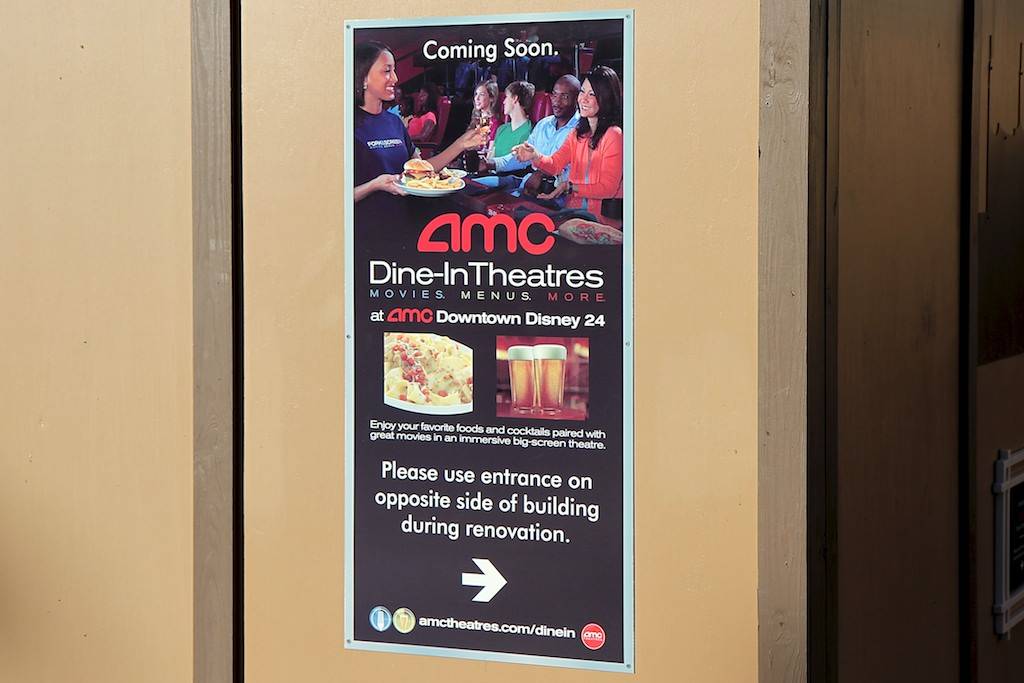 Dine-In Theater now under construction at AMC Pleasure Island