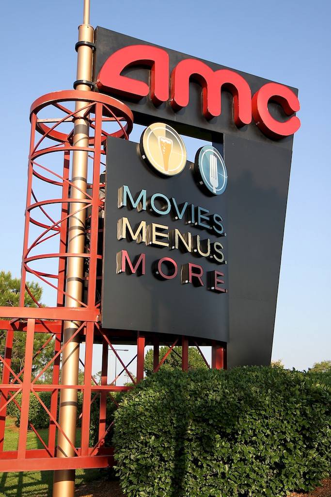 PHOTOS - New signage for 'AMC Dine-In Theaters' scheduled to open next month at Downtown Disney