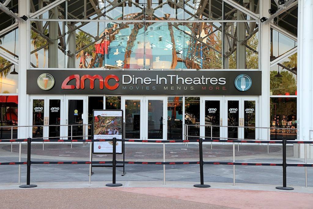 New 'Dine In Theaters' signage