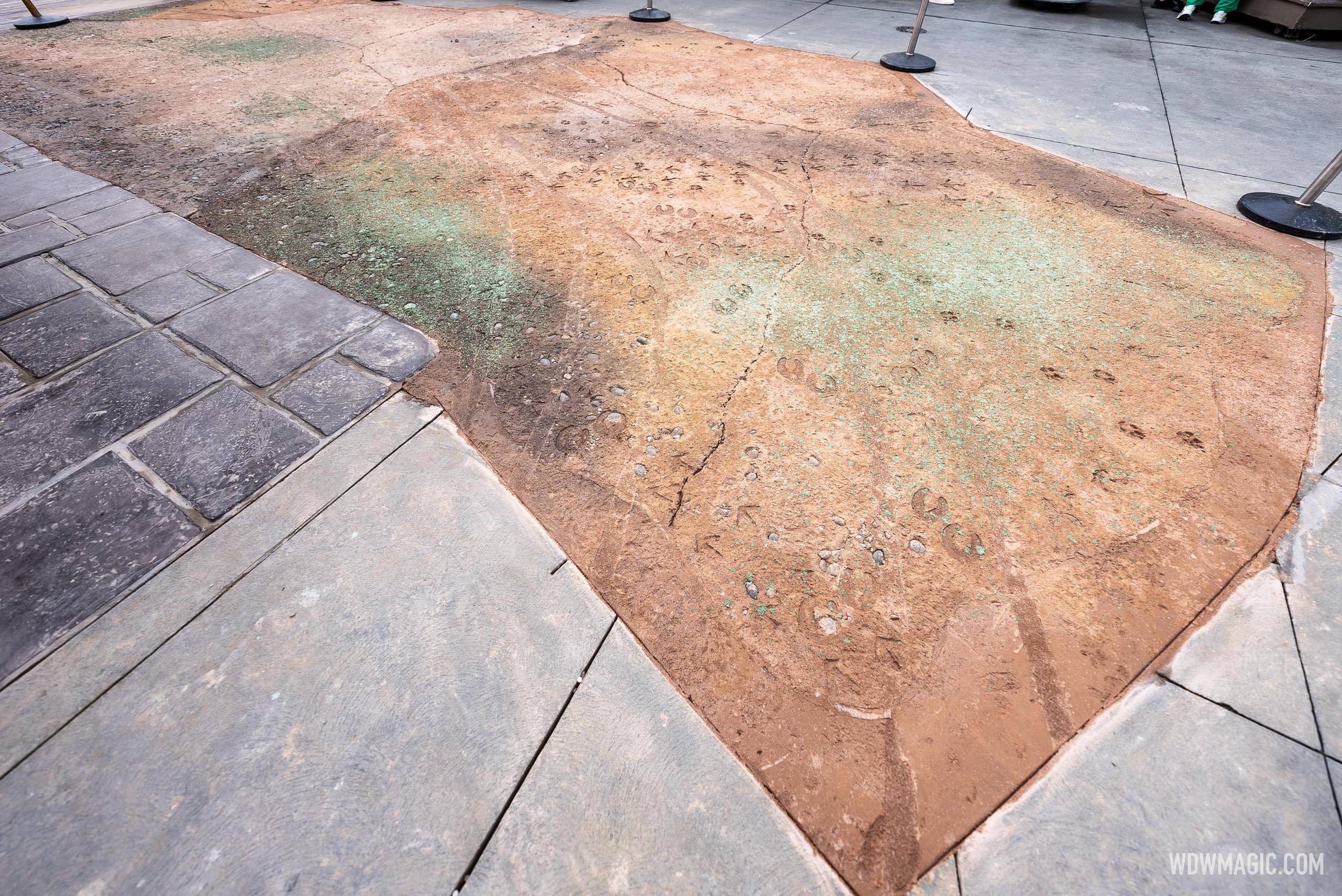 New Themed-Walkway Concrete Work in Adventureland - August 21 2024