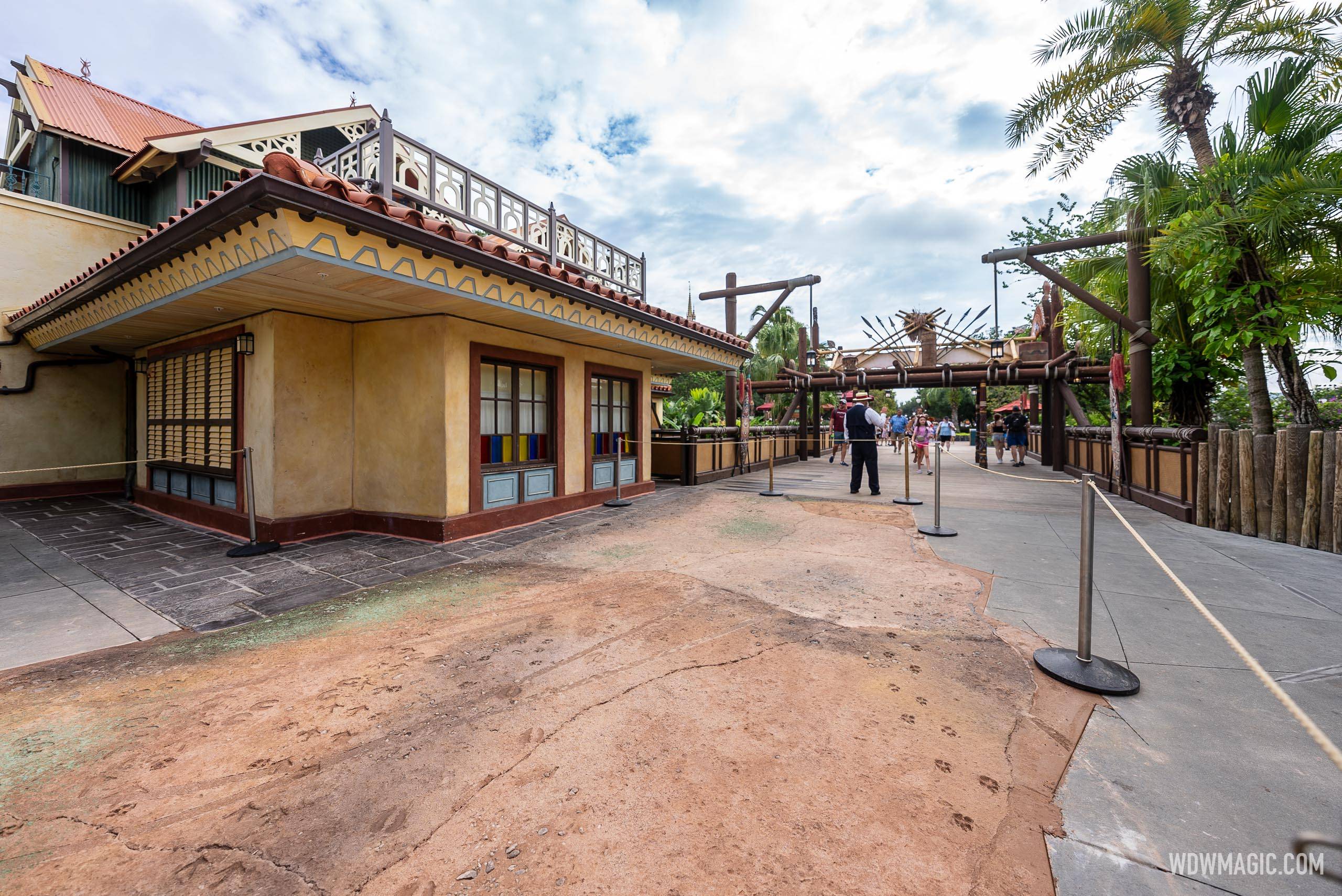 New Themed-Walkway Concrete Work in Adventureland - August 21 2024