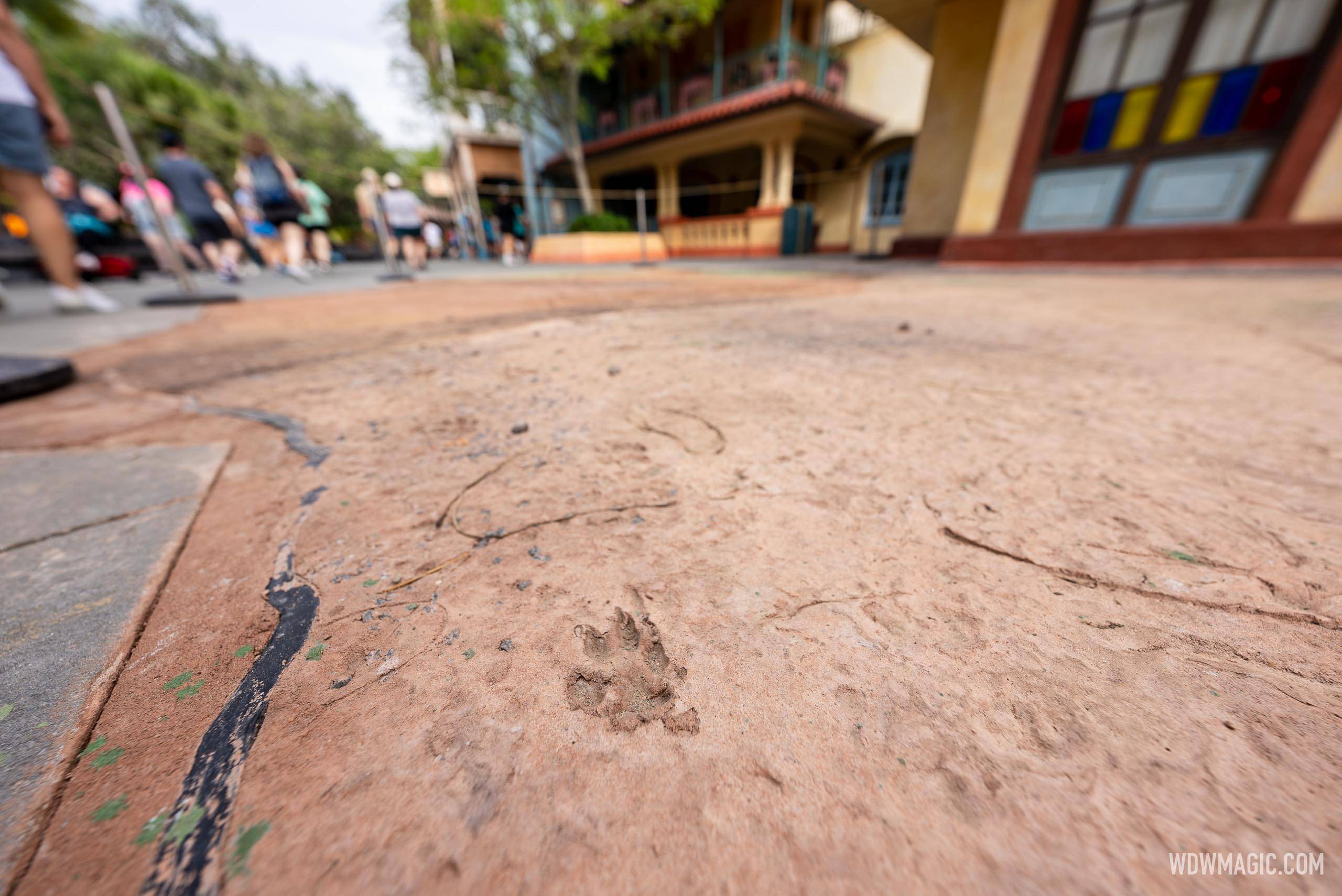 New Themed-Walkway Concrete Work in Adventureland - August 21 2024