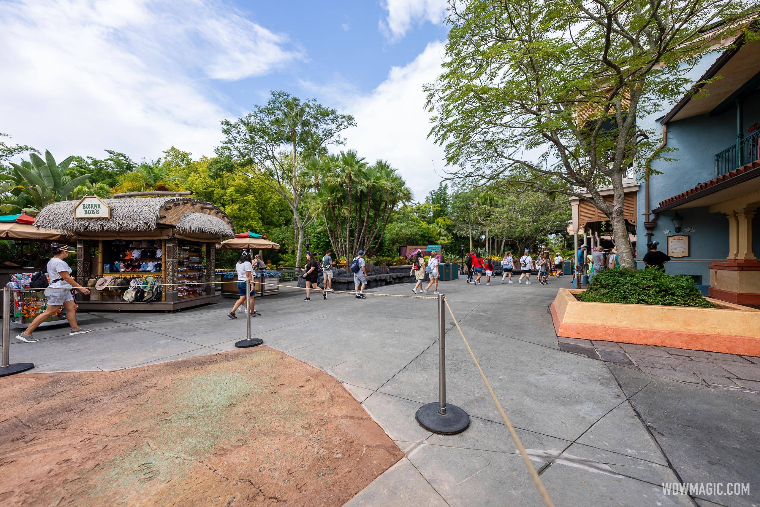 New Themed-Walkway Concrete Work in Adventureland - August 21 2024