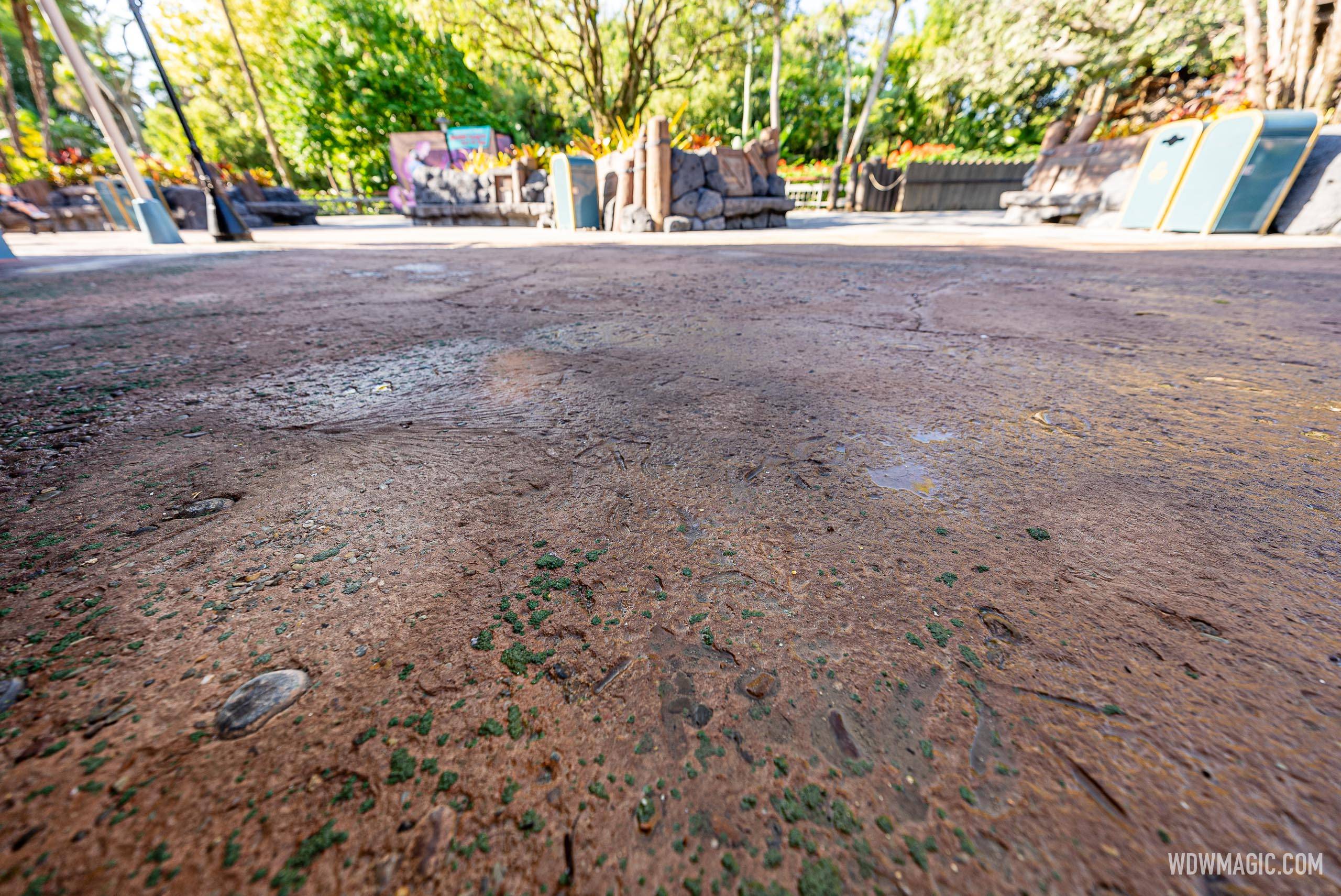 New Themed-Walkway Concrete Work in Adventureland - September 20 2024