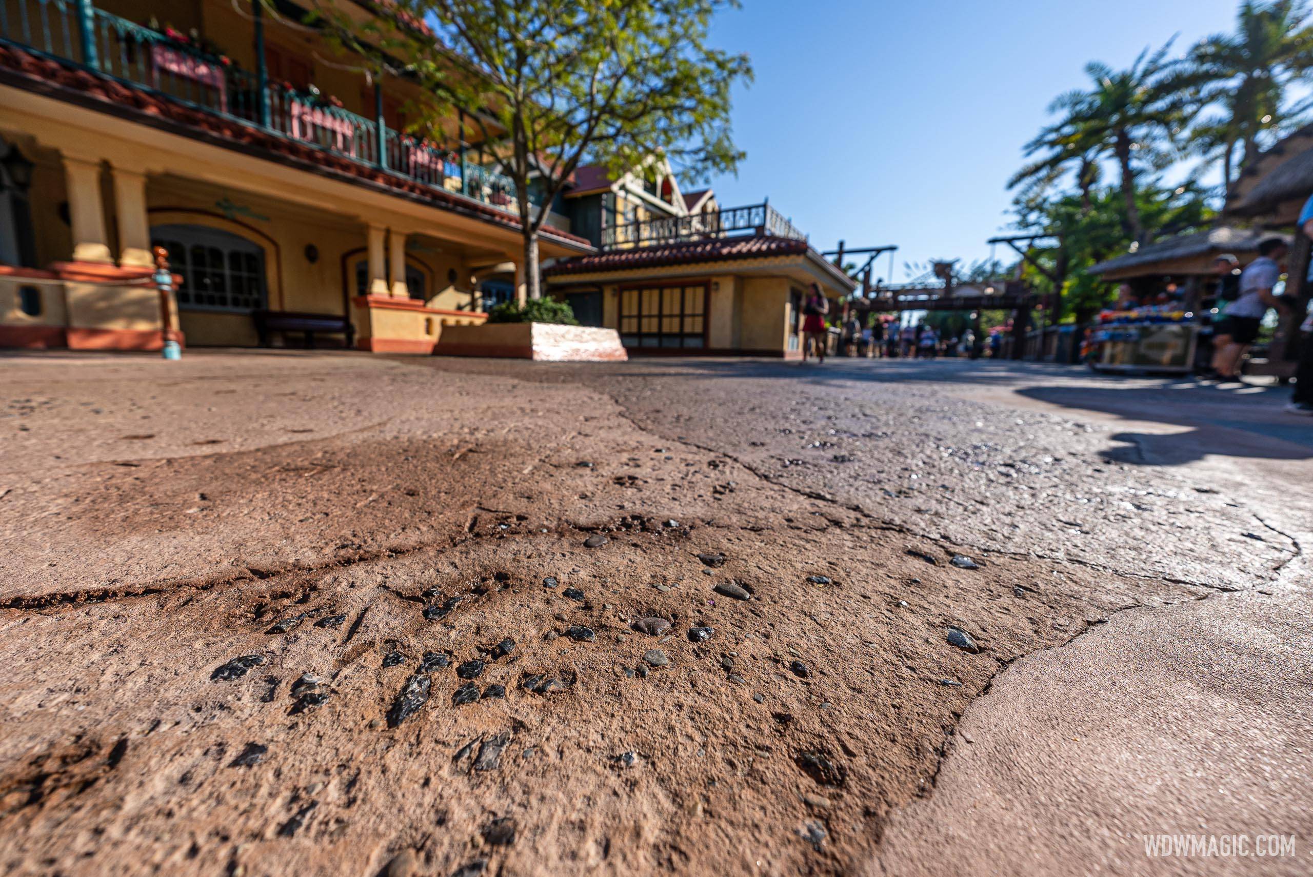 New Themed-Walkway Concrete Work in Adventureland - September 20 2024