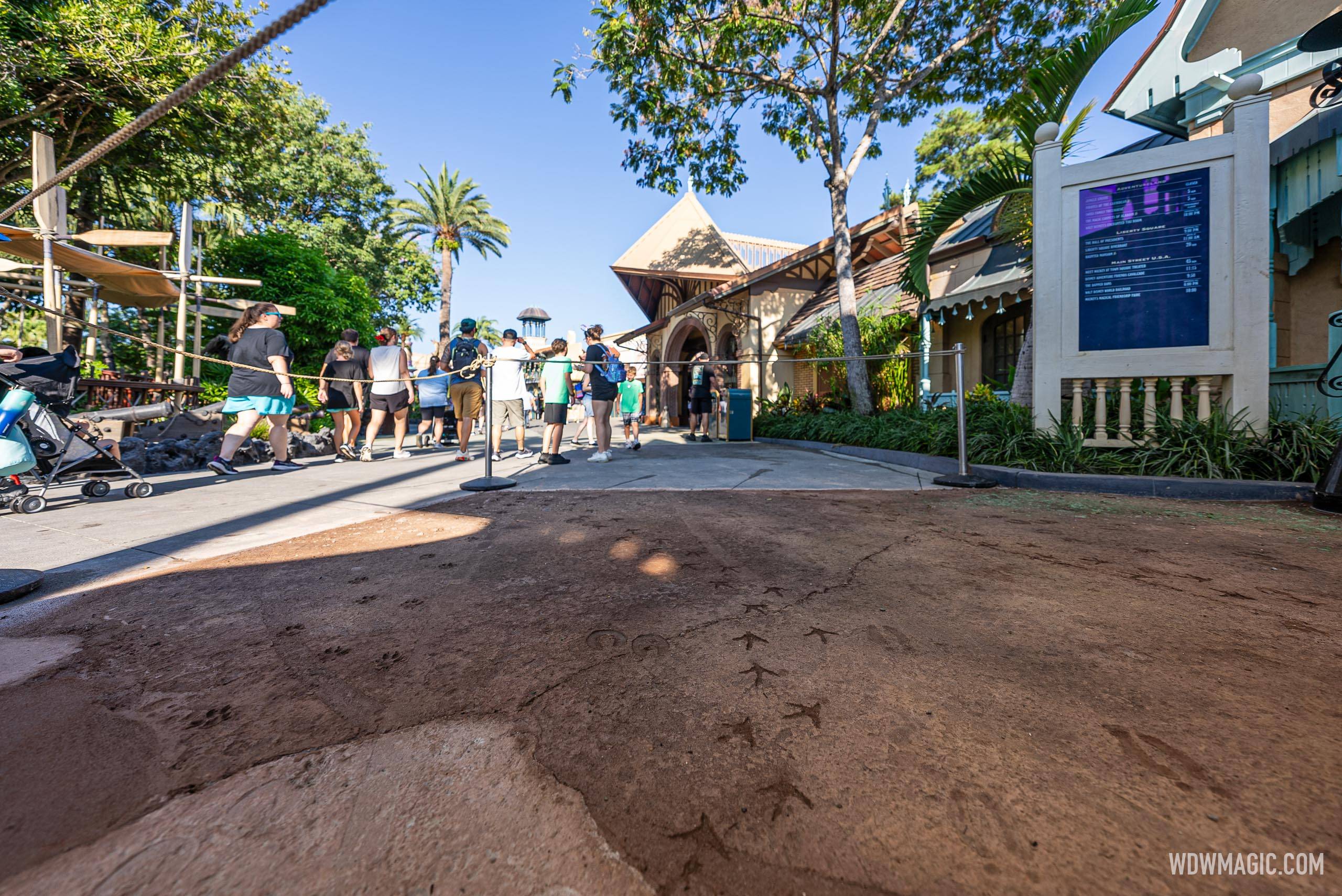 New Themed-Walkway Concrete Work in Adventureland - September 20 2024