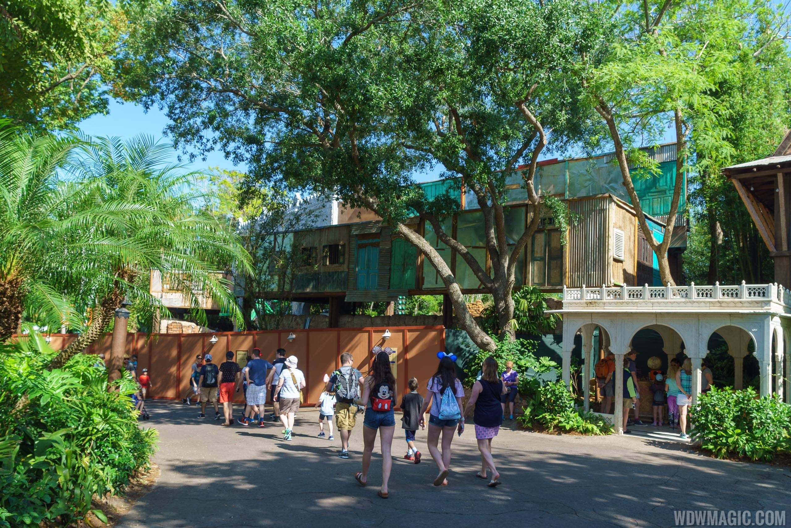 PHOTOS - Work nearing completion on the new look Caravan Stage entrance at Disney's Animal Kingdom