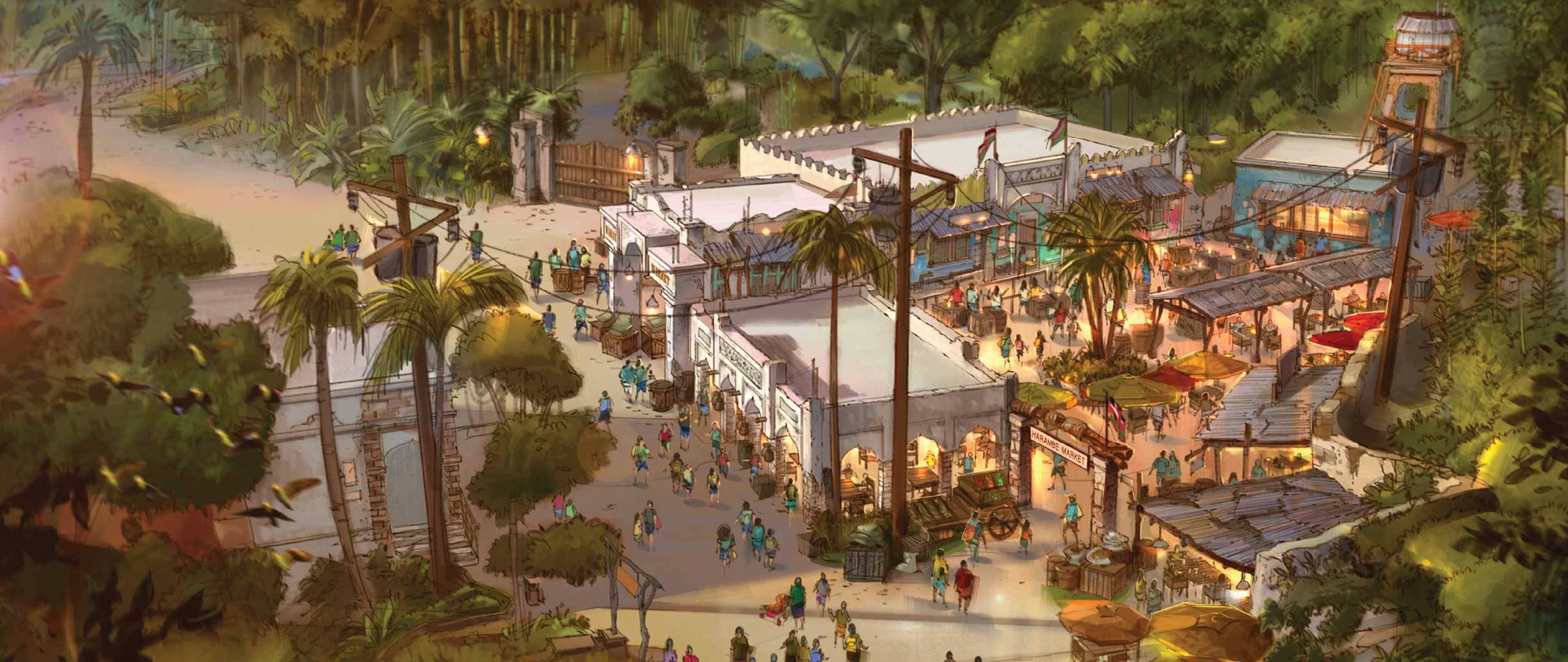 PHOTO - New concept art reveals details of the Africa Marketplace expansion coming to Harambe at Disney's Animal Kingdom