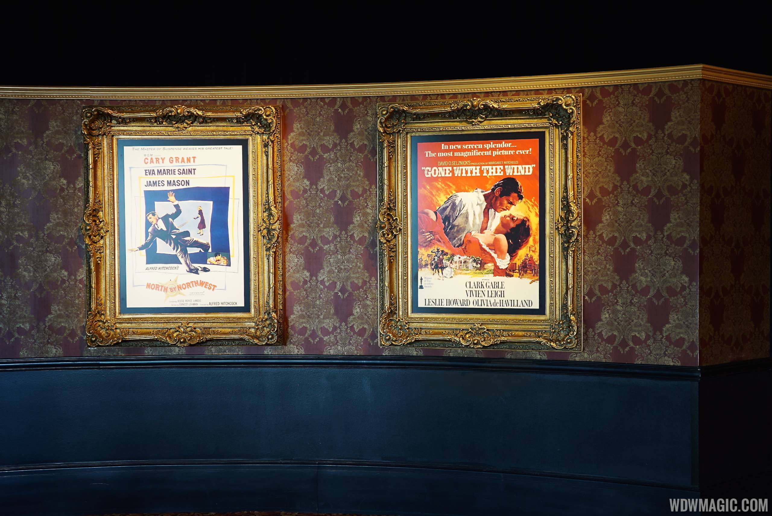 American Film Institute exhibit - North by Northwest and Gone with the Wind posters