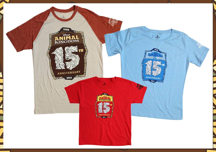 Disney's Animal Kingdom 15th anniversary merchandise - T-Shirts