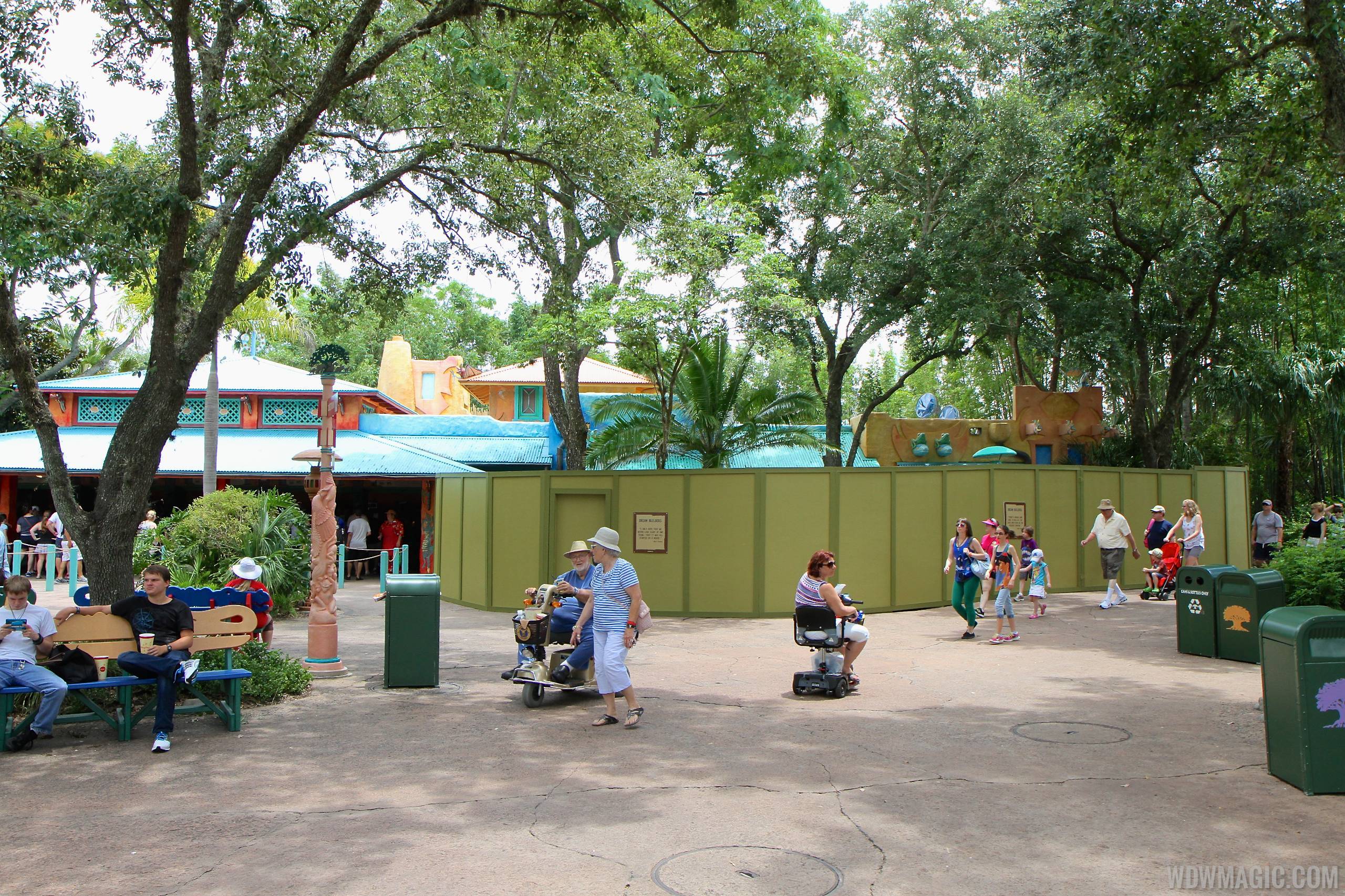 Coffee kiosk construction at Disney's Animal Kingdom