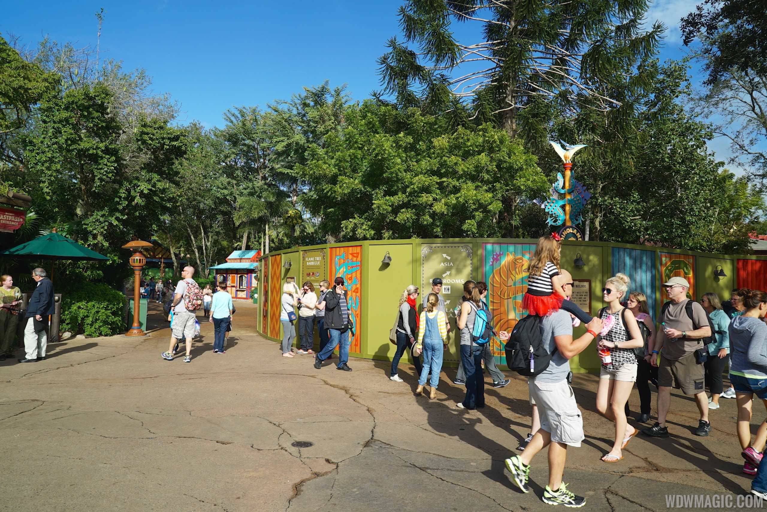 PHOTOS - More construction walls go up at Disney's Animal Kingdom on Discovery Island