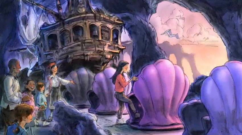 Under the Sea - Journey of the Little Mermaid concept art and models