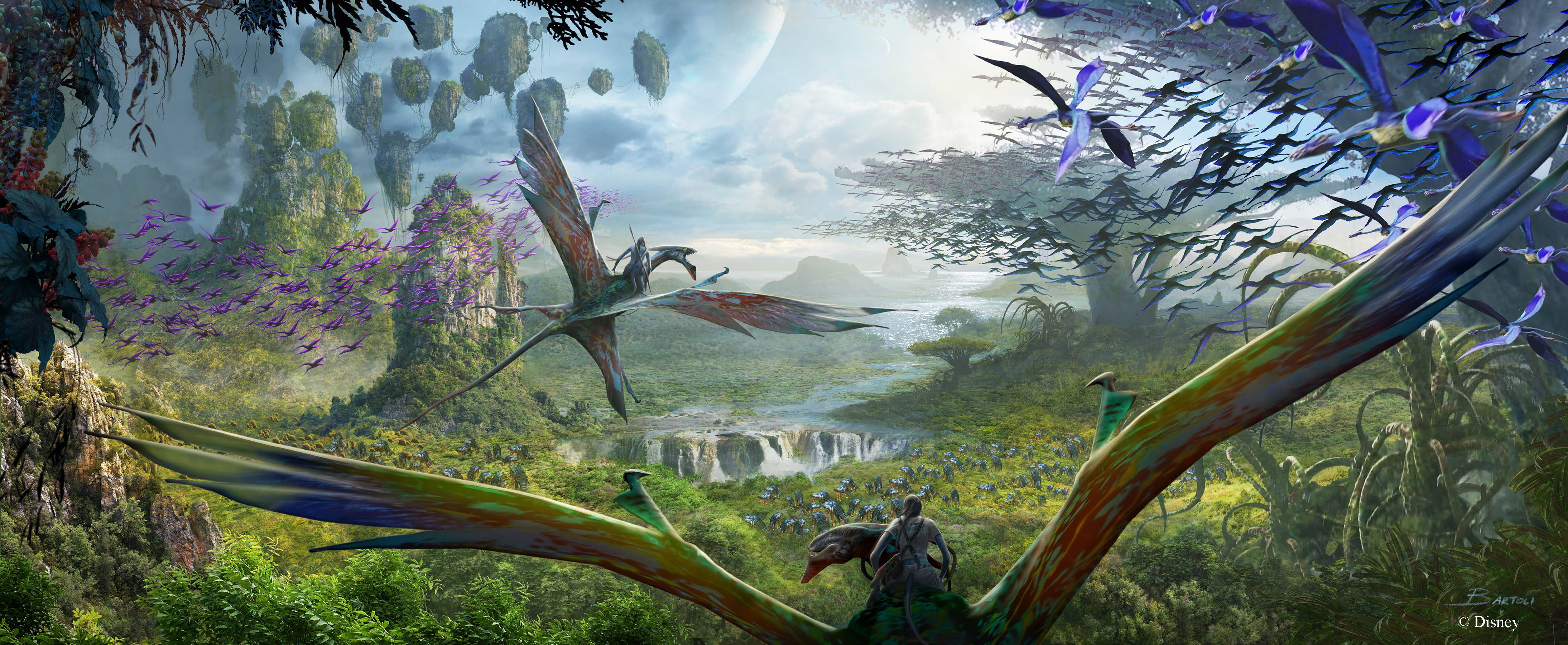 Concept art of Avatar Flight of Passage movie