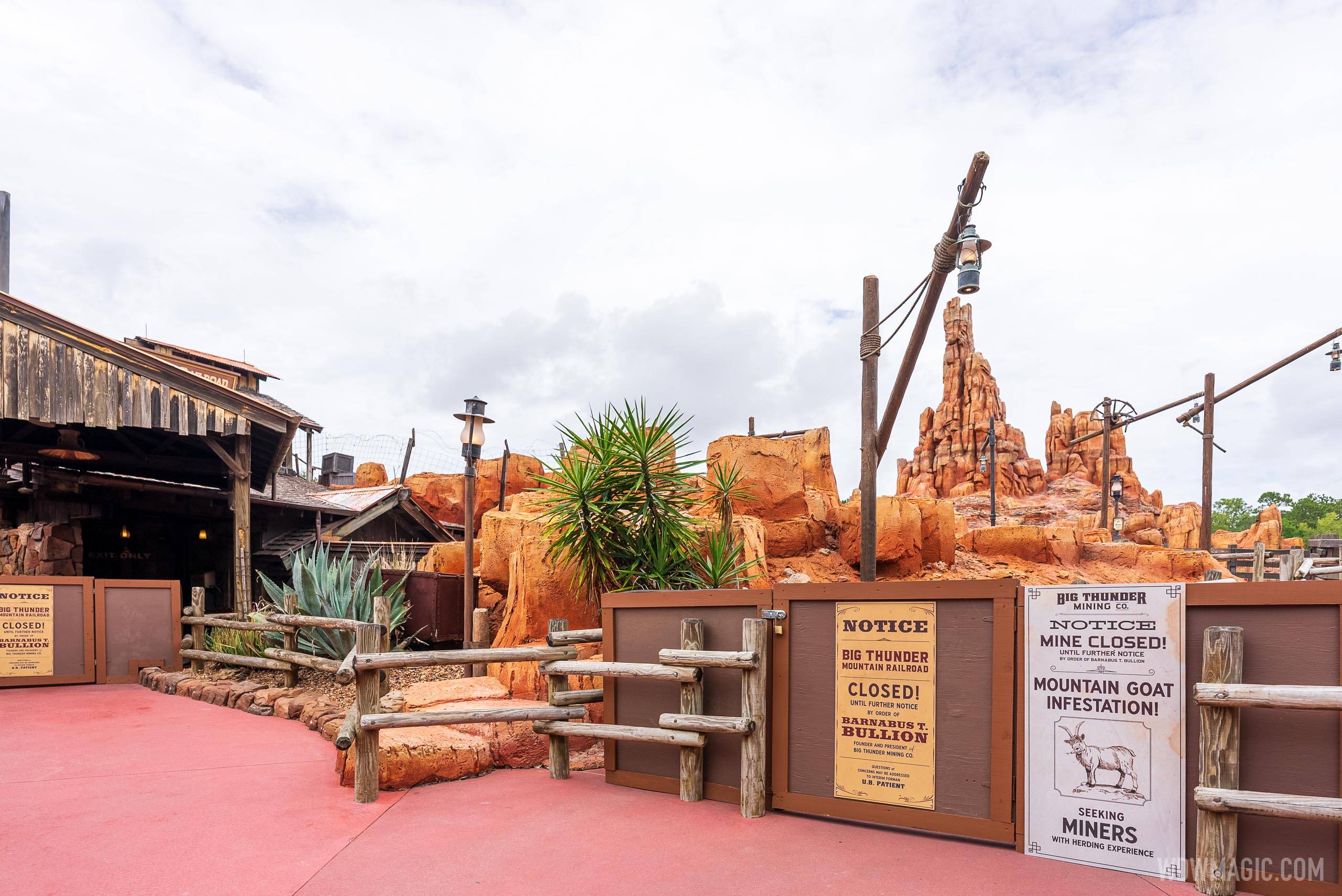 Big Thunder Mountain Railroad refurbishment gets underway at Magic Kingdom