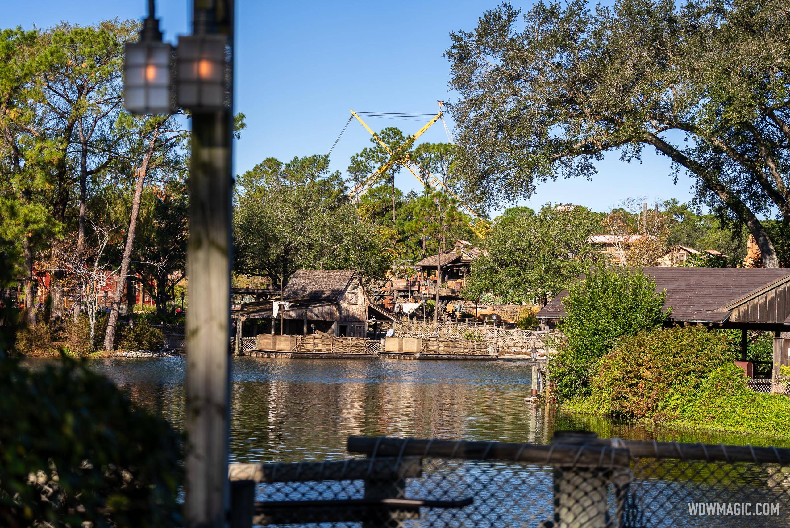 Crane at Big Thunder Mountain Railroad - Decembet 12, 2024