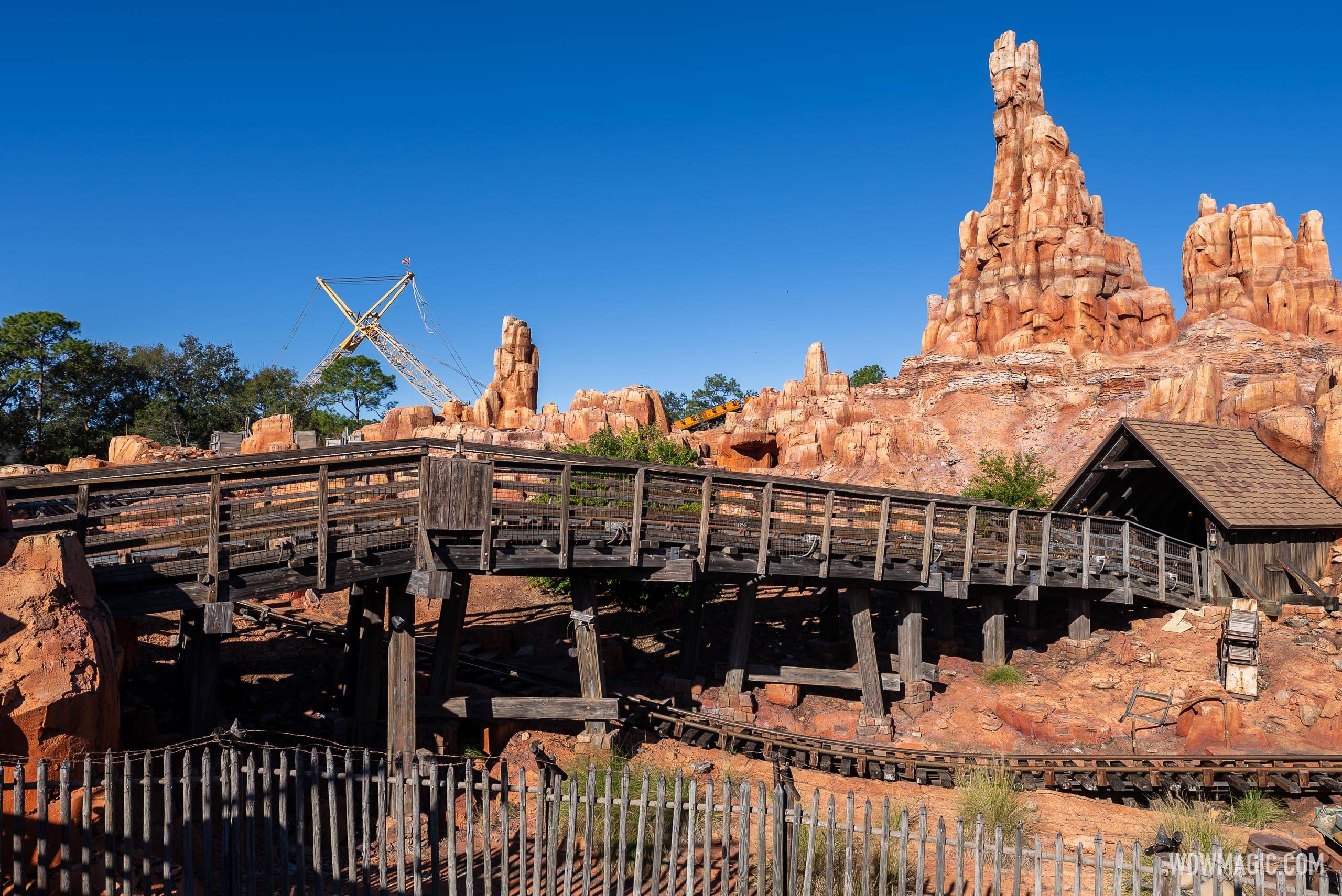 Crane at Big Thunder Mountain Railroad - Decembet 12, 2024