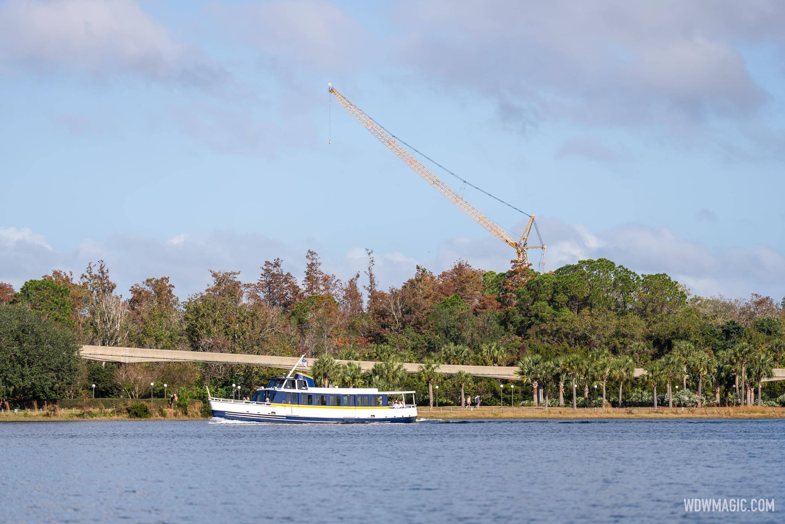 Crane Deployed at Big Thunder Mountain Railroad - December 17, 2024