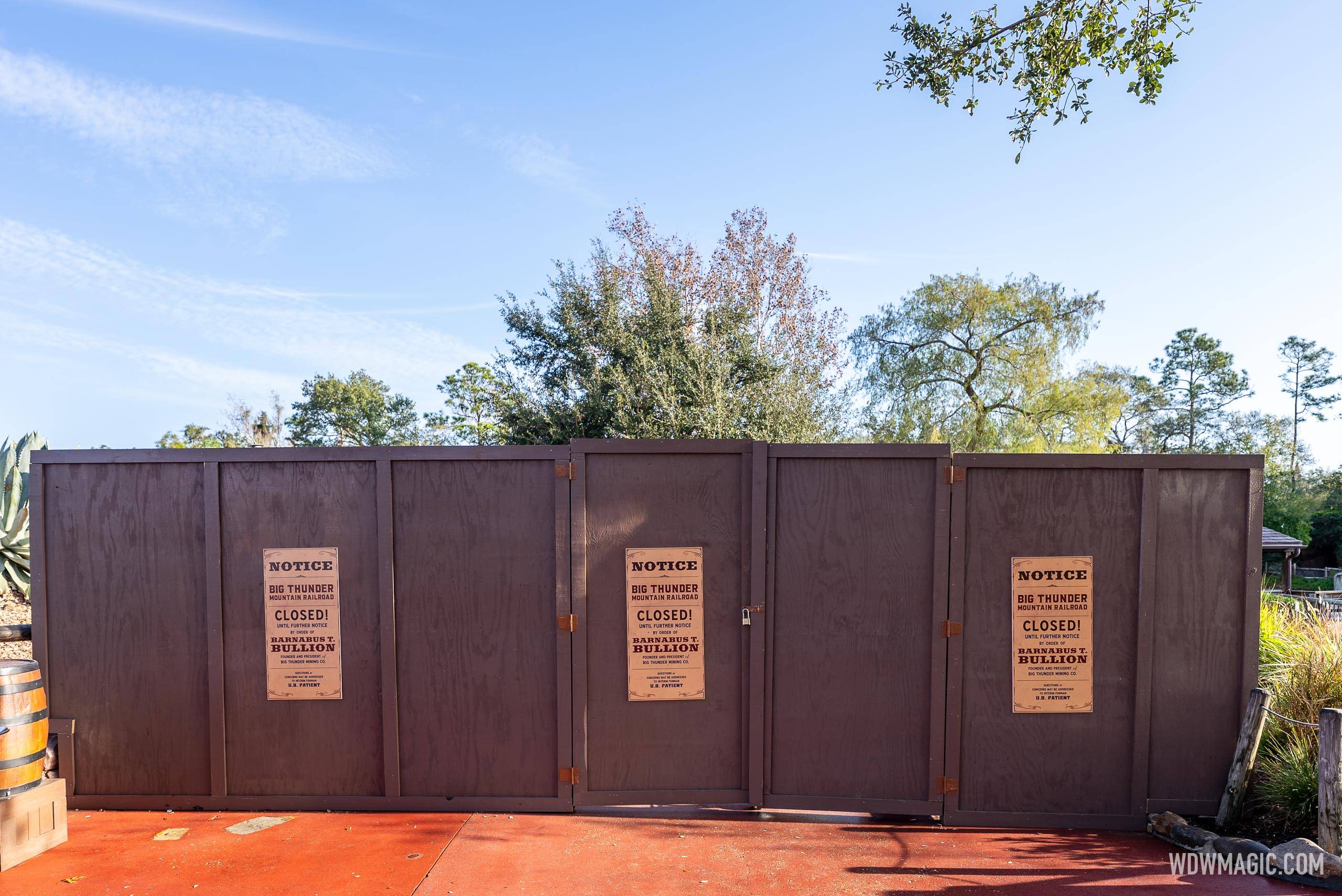 Big Thunder Mountain Railroad Closed for Refurbishment - January 6 2025