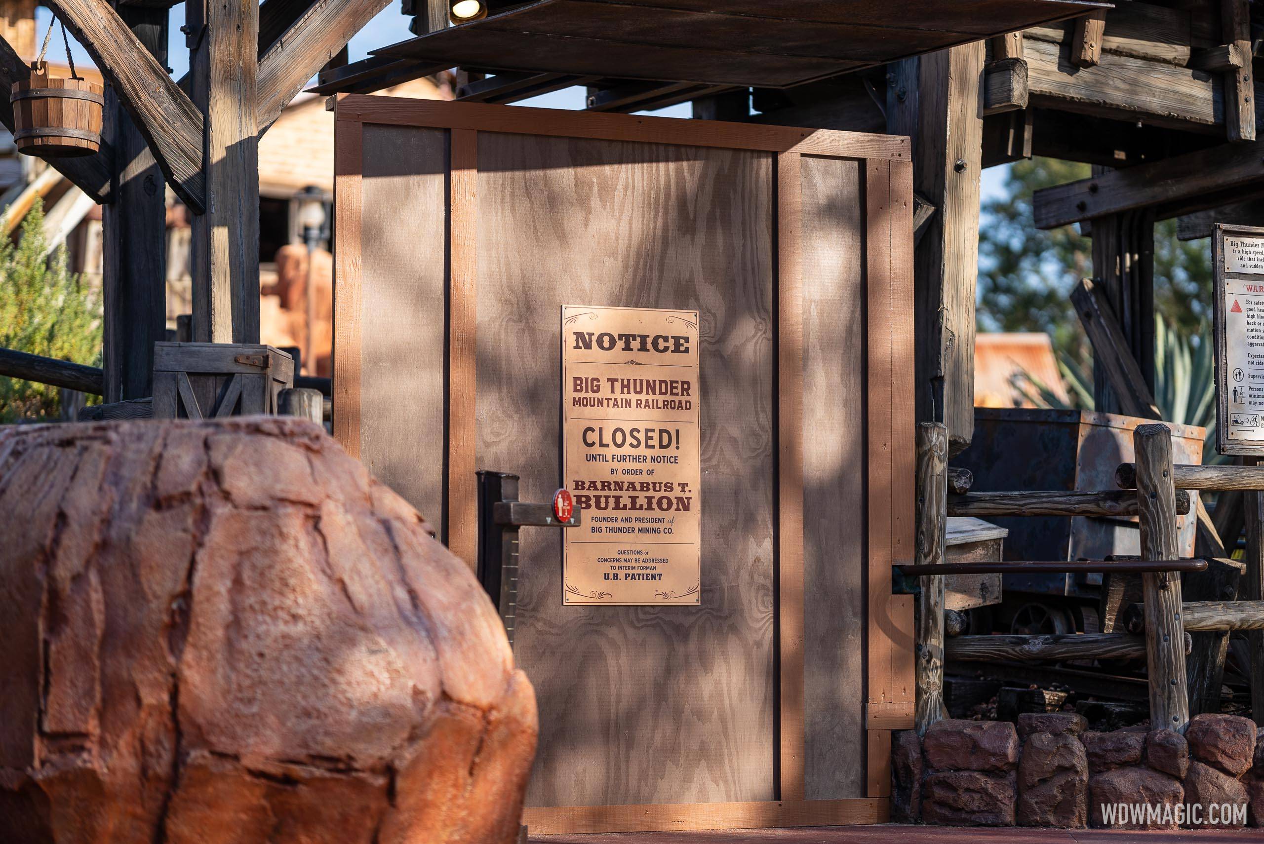 Big Thunder Mountain Railroad Closed for Refurbishment - January 6 2025