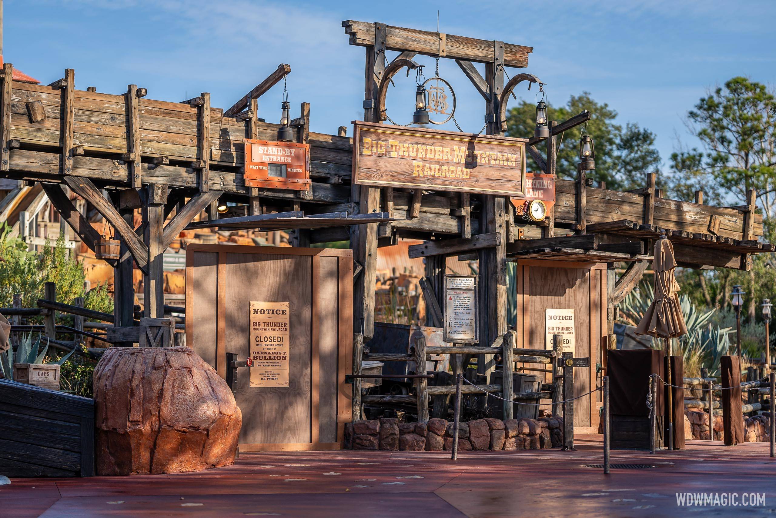 Big Thunder Mountain Railroad Closed for Refurbishment - January 6 2025