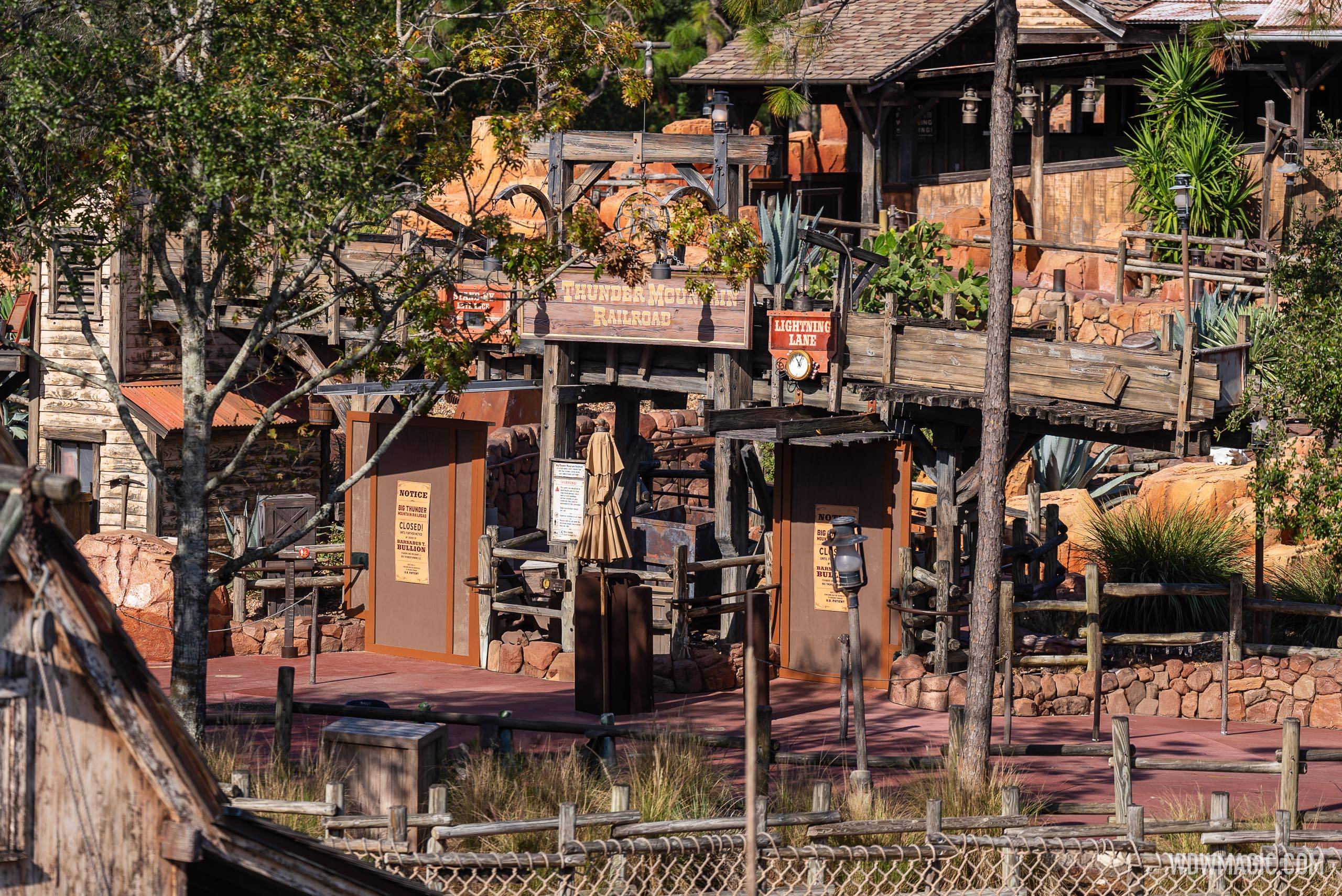 Big Thunder Mountain Railroad Closed for Refurbishment - January 6 2025