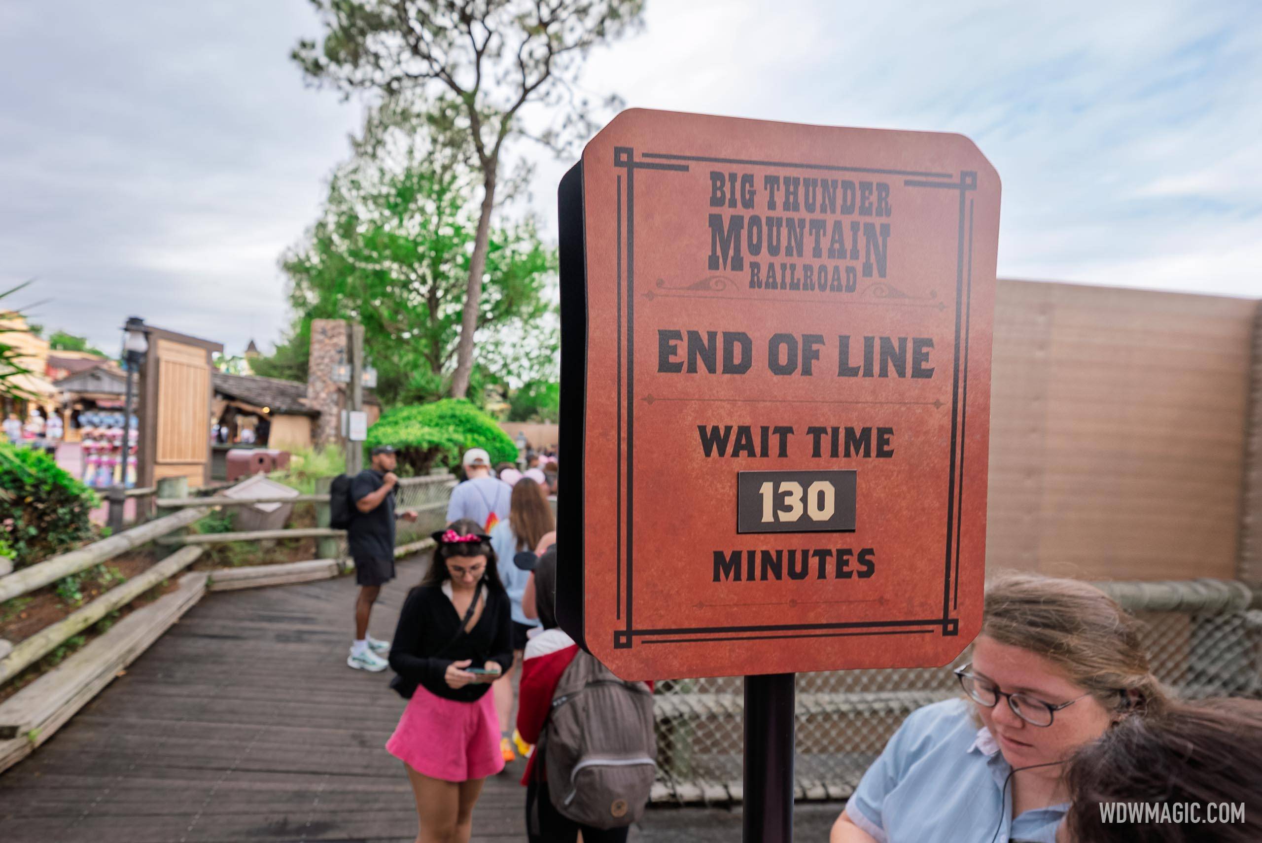 Big Thunder Mountain Reopening Day Crowds — Magic Kingdom May 2025