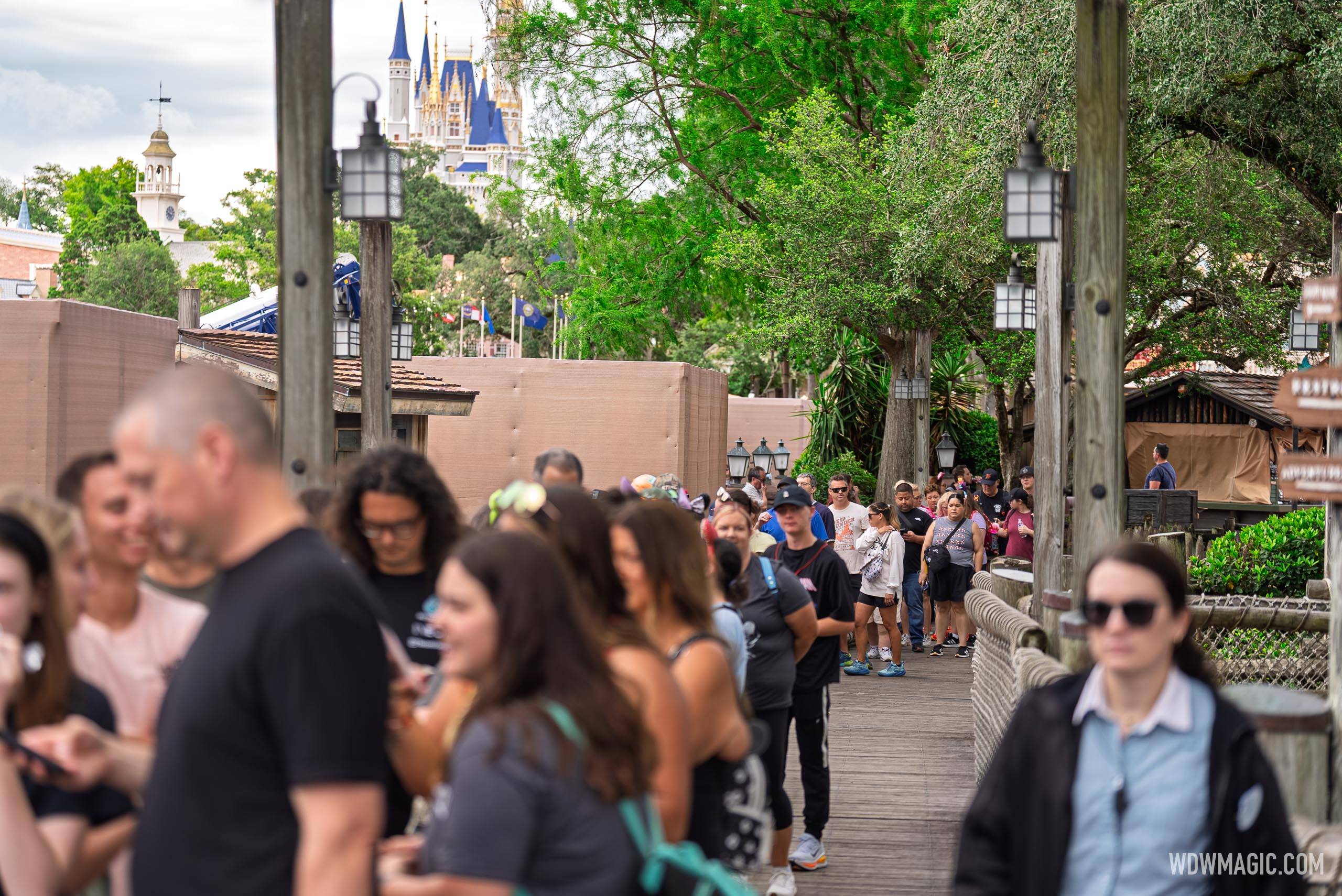 Big Thunder Mountain Reopening Day Crowds — Magic Kingdom May 2025
