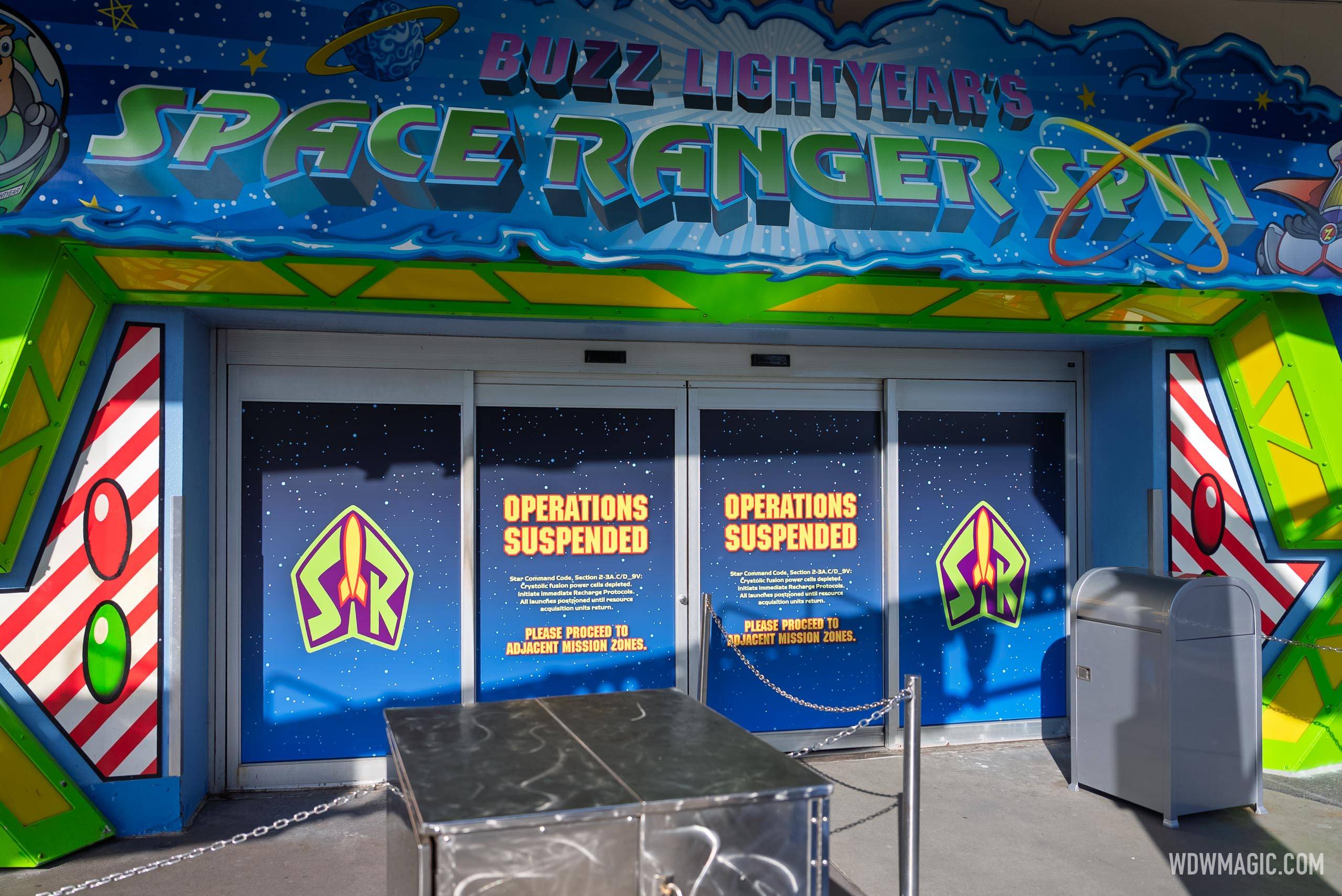 Buzz Lightyear's Space Ranger Spin Closed for Refurbishment - August 4, 2025