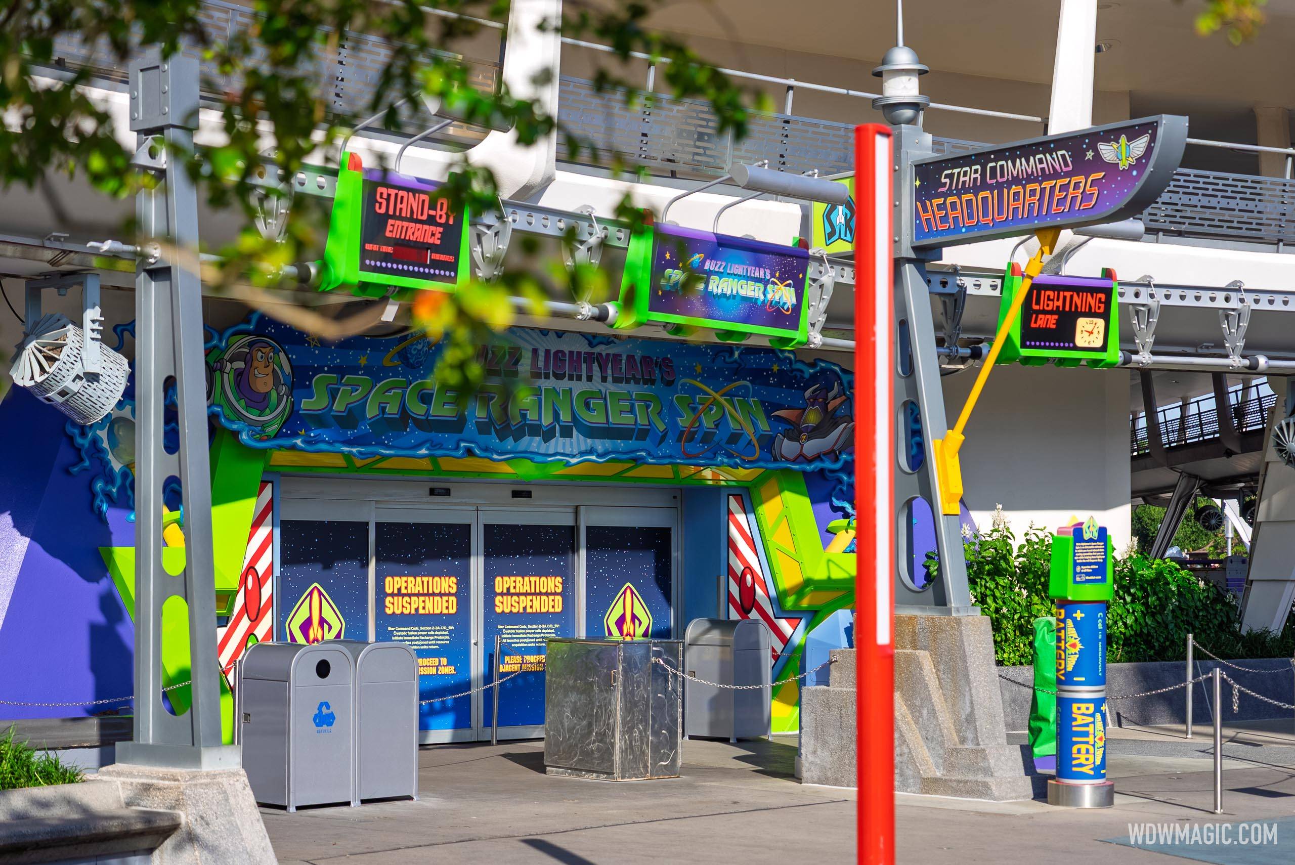Buzz Lightyear's Space Ranger Spin Closed for Refurbishment - August 4, 2025