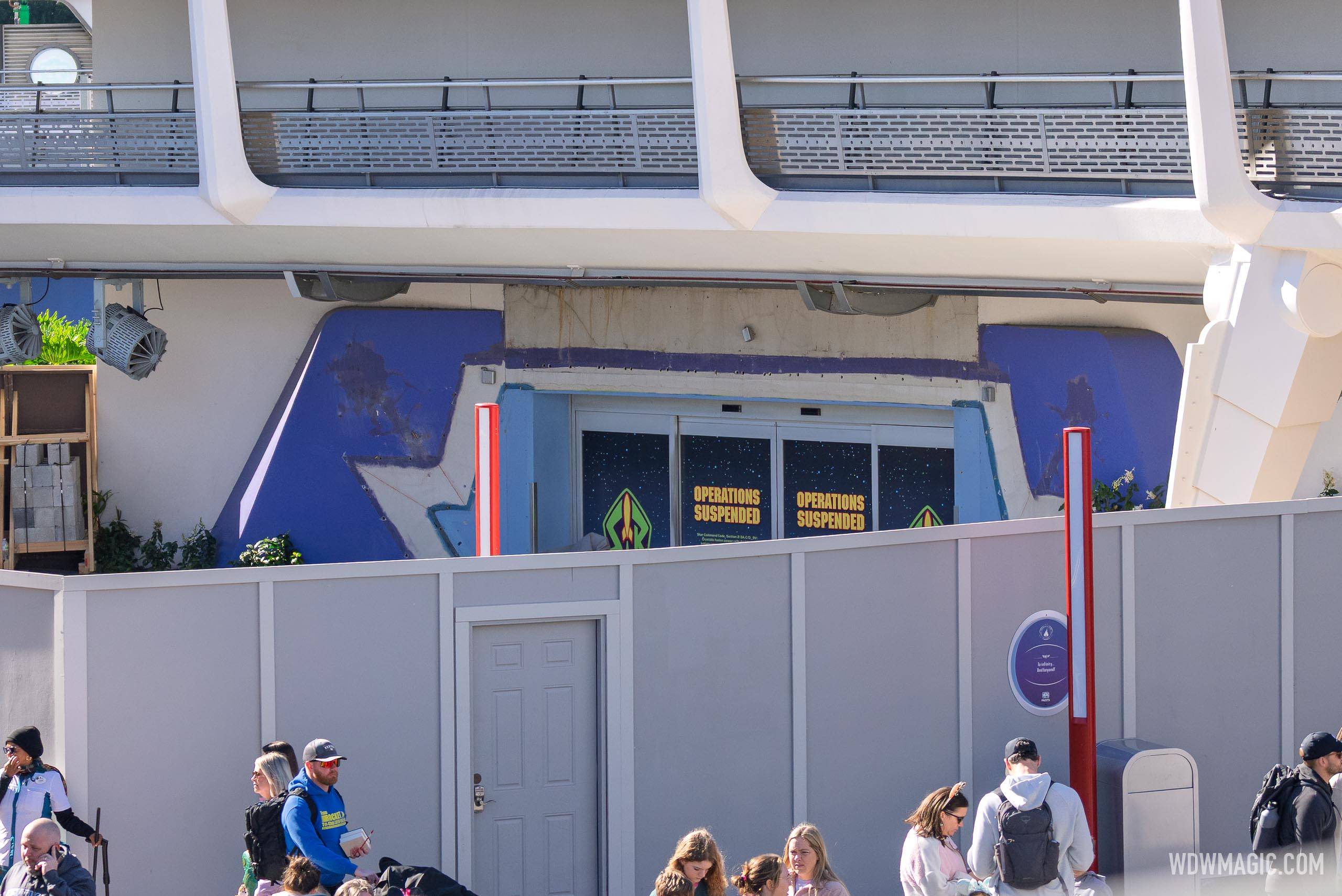 Buzz Lightyear's Space Ranger Spin Signage Removed