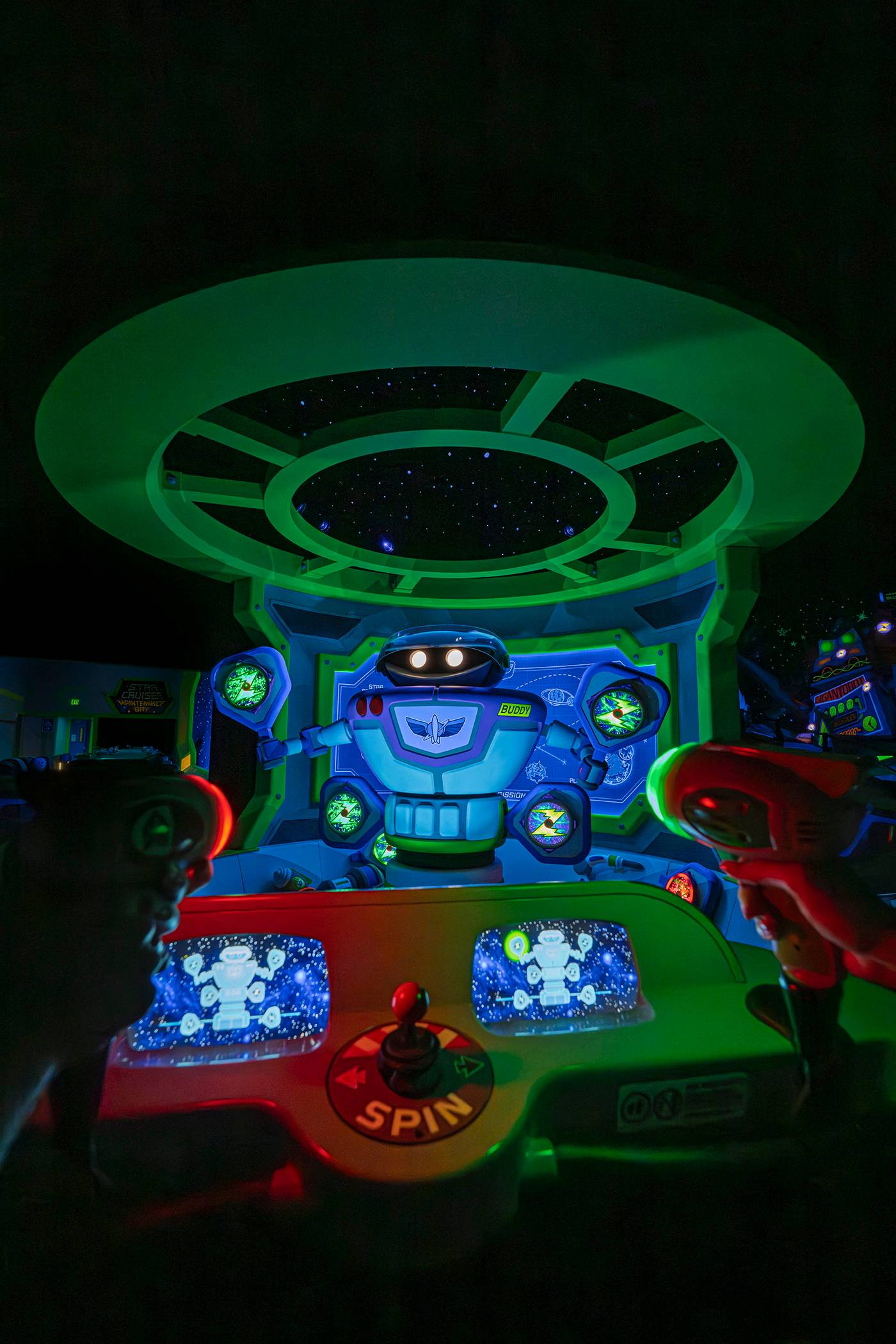 First Look Inside Refurbished Buzz Lightyear's Space Ranger Spin