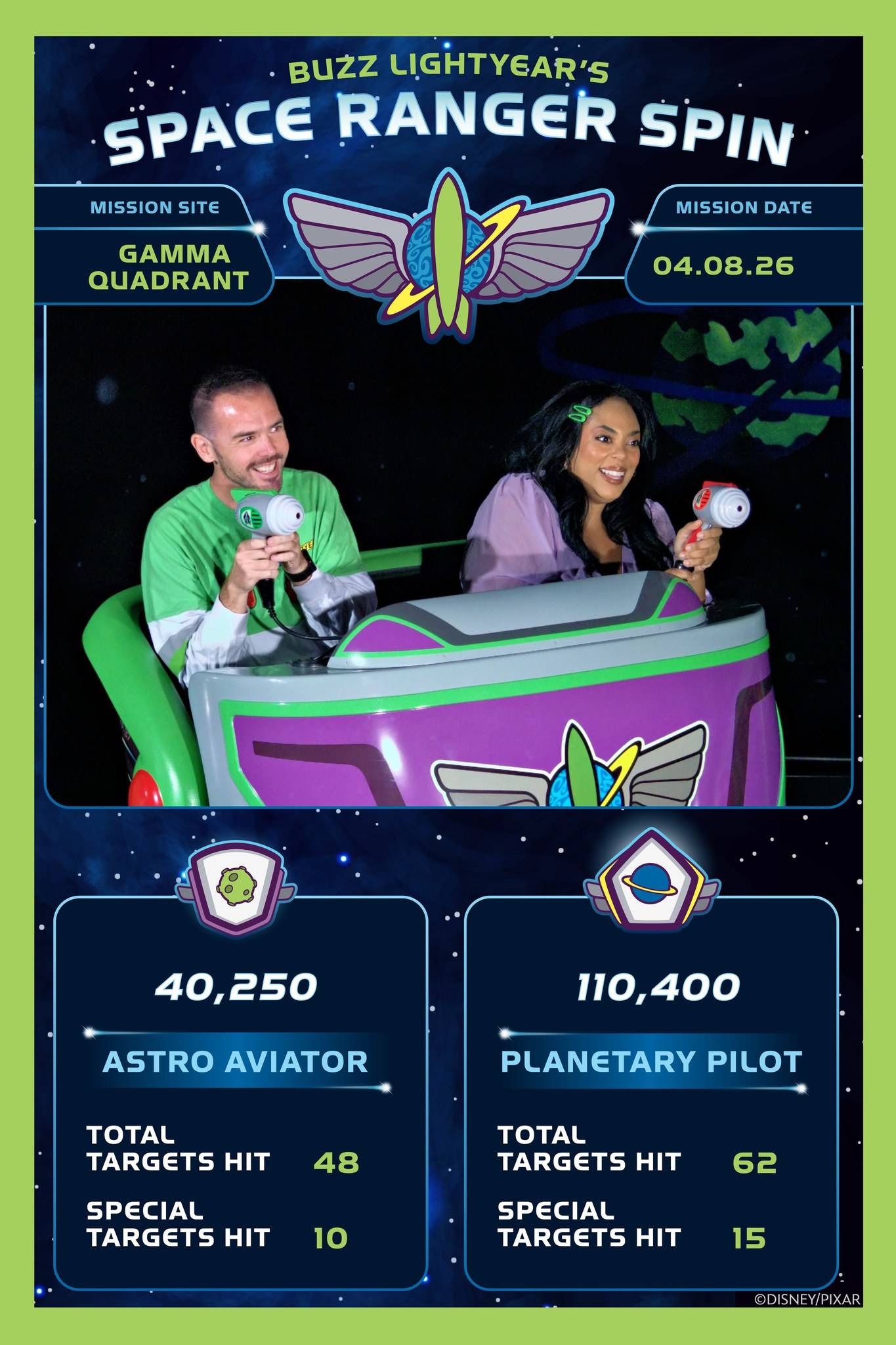 Updated Buzz Lightyear's Space Ranger Spin Onride Photo
