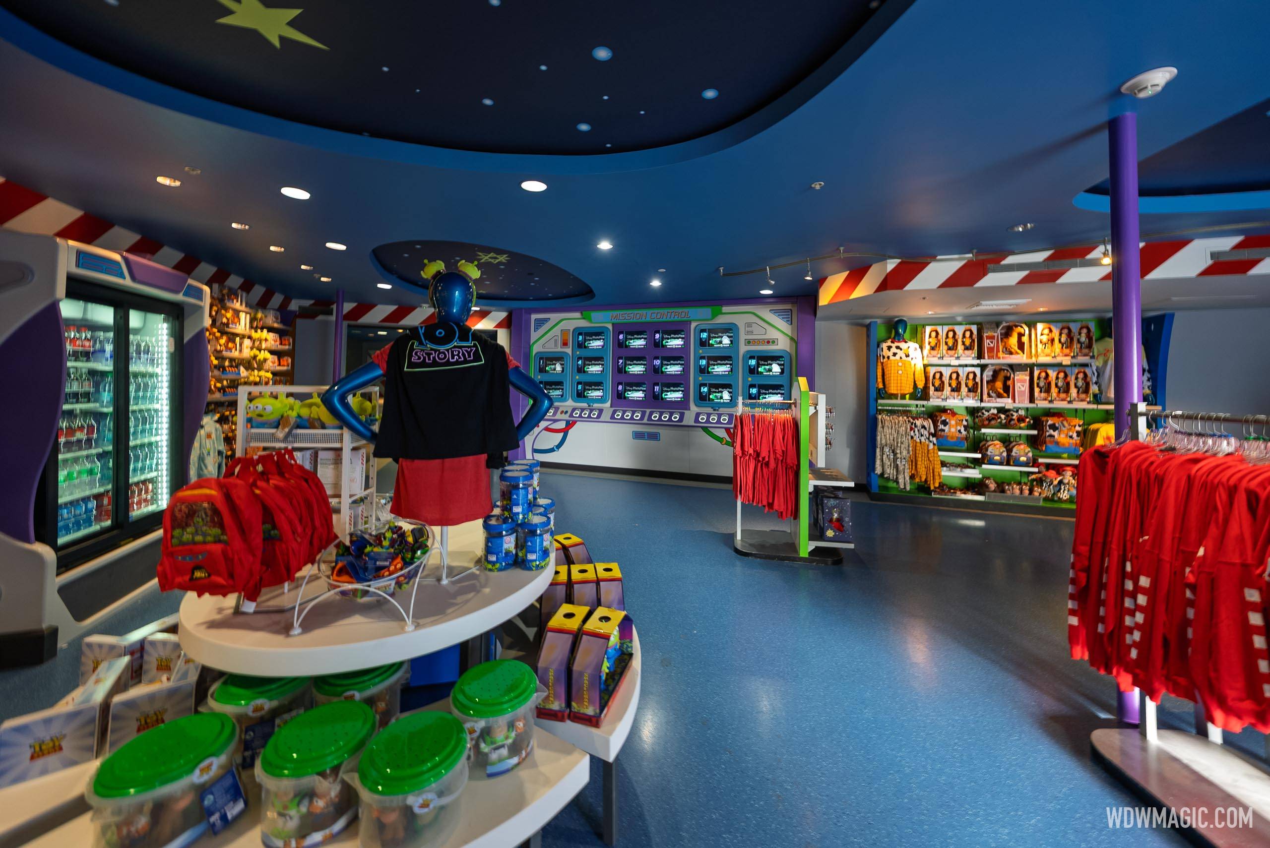 Inside the Refreshed Buzz Lightyear's Space Ranger Spin Photos Store at Tomorrowland