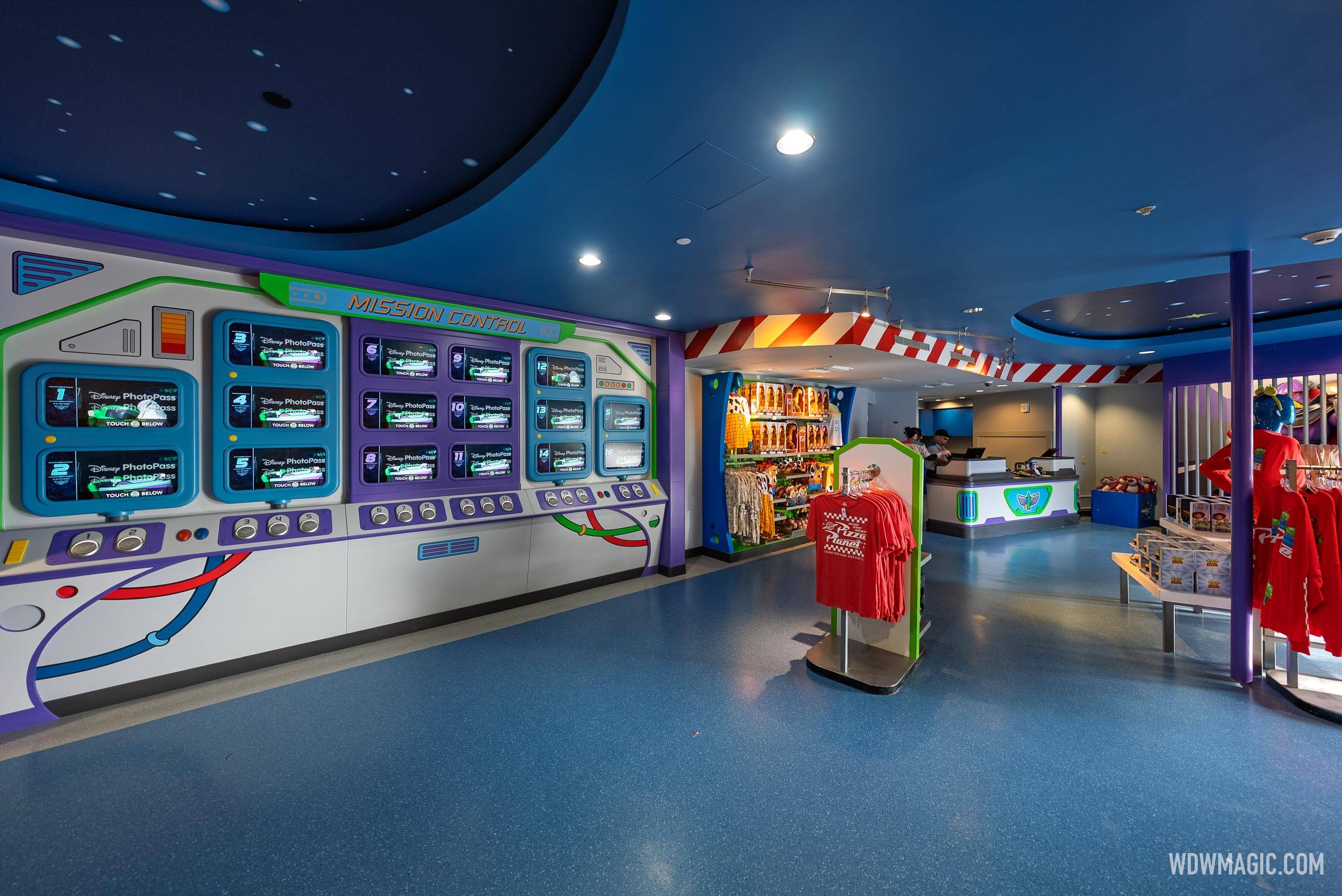 Inside the Updated Buzz Lightyear's Space Ranger Spin Photos Gift Shop