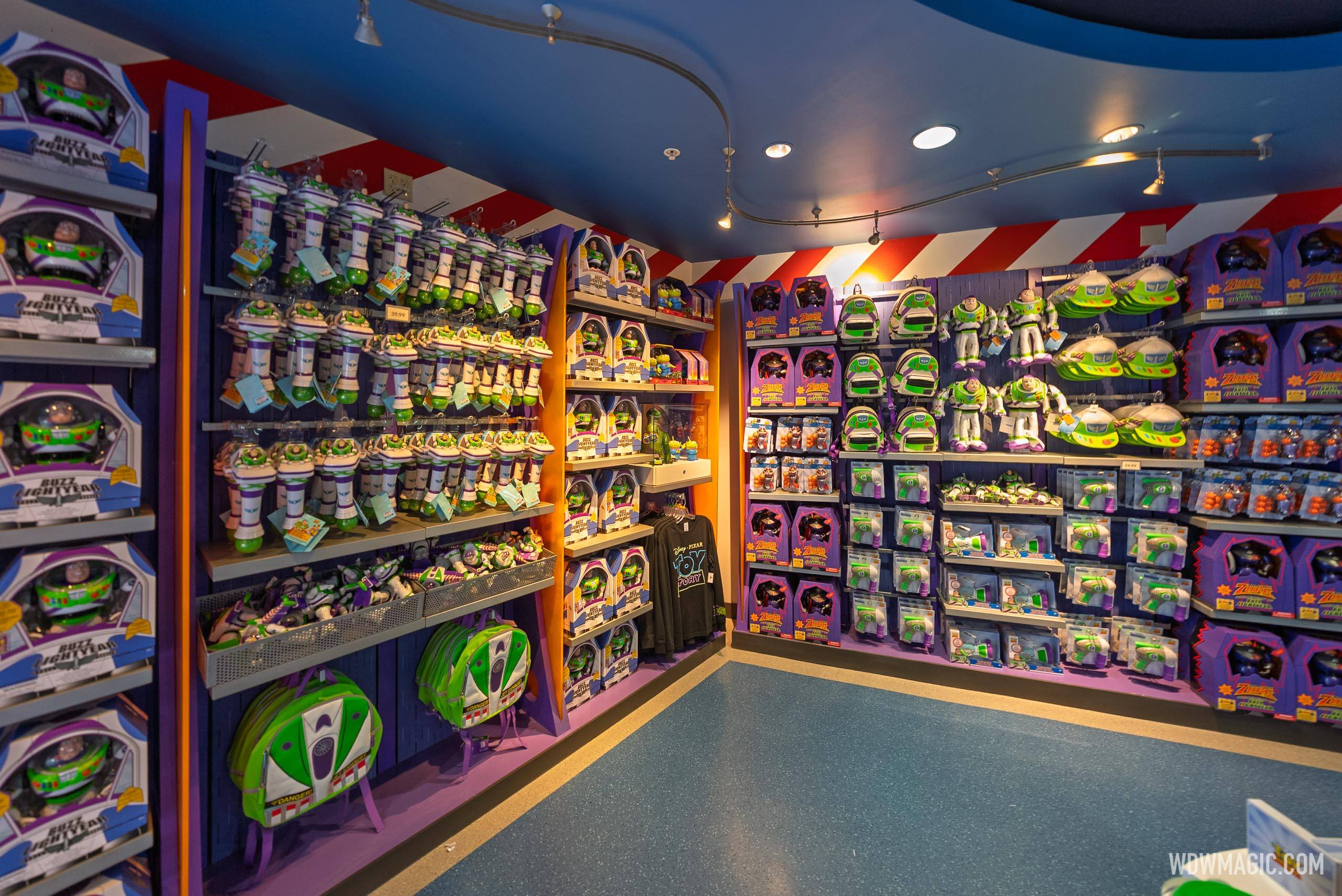 Inside the Updated Buzz Lightyear's Space Ranger Spin Photos Gift Shop