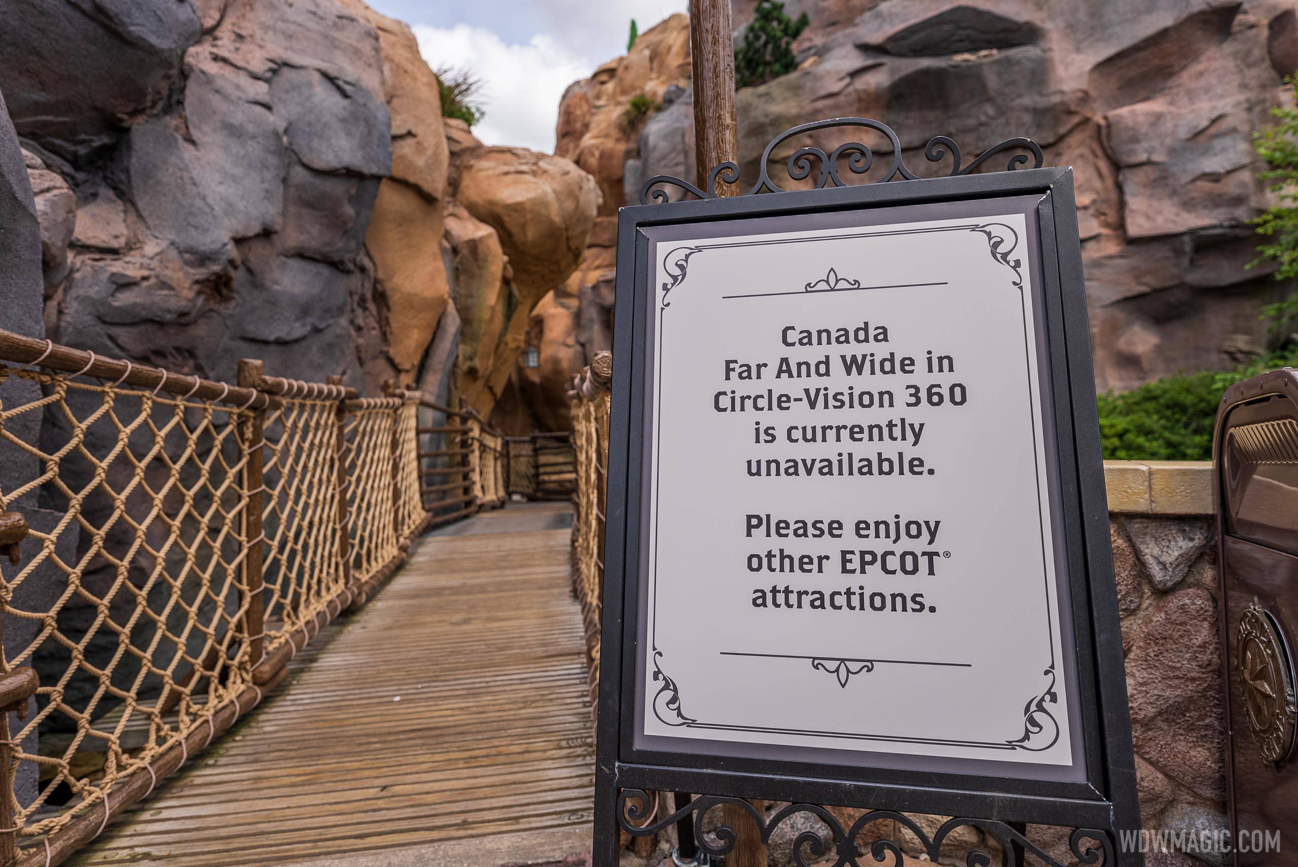 Canada Far and Wide at EPCOT will be closed beginning June 27 2022