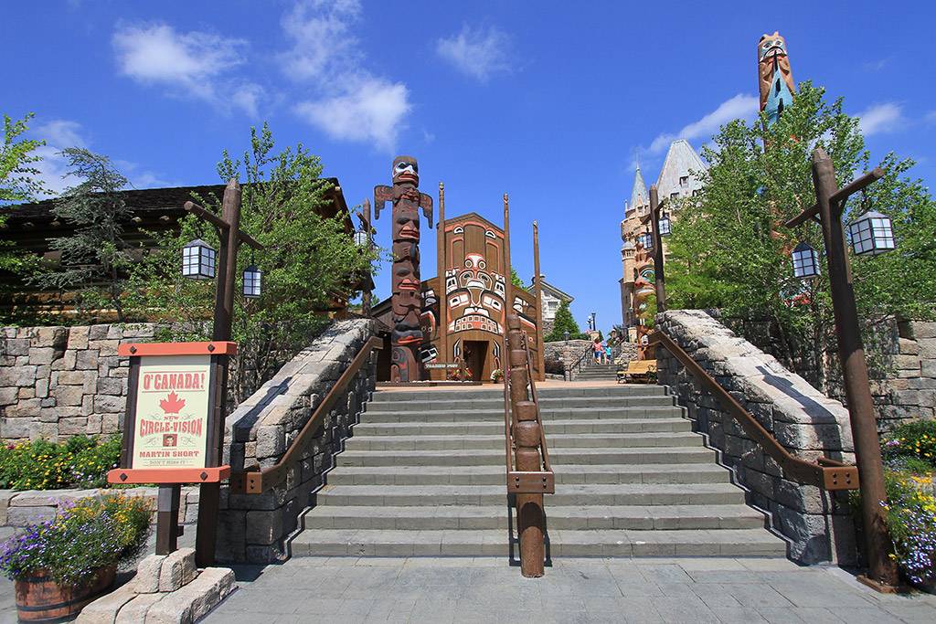 The entrance to the Canada Pavilion from the World Showcase promenade