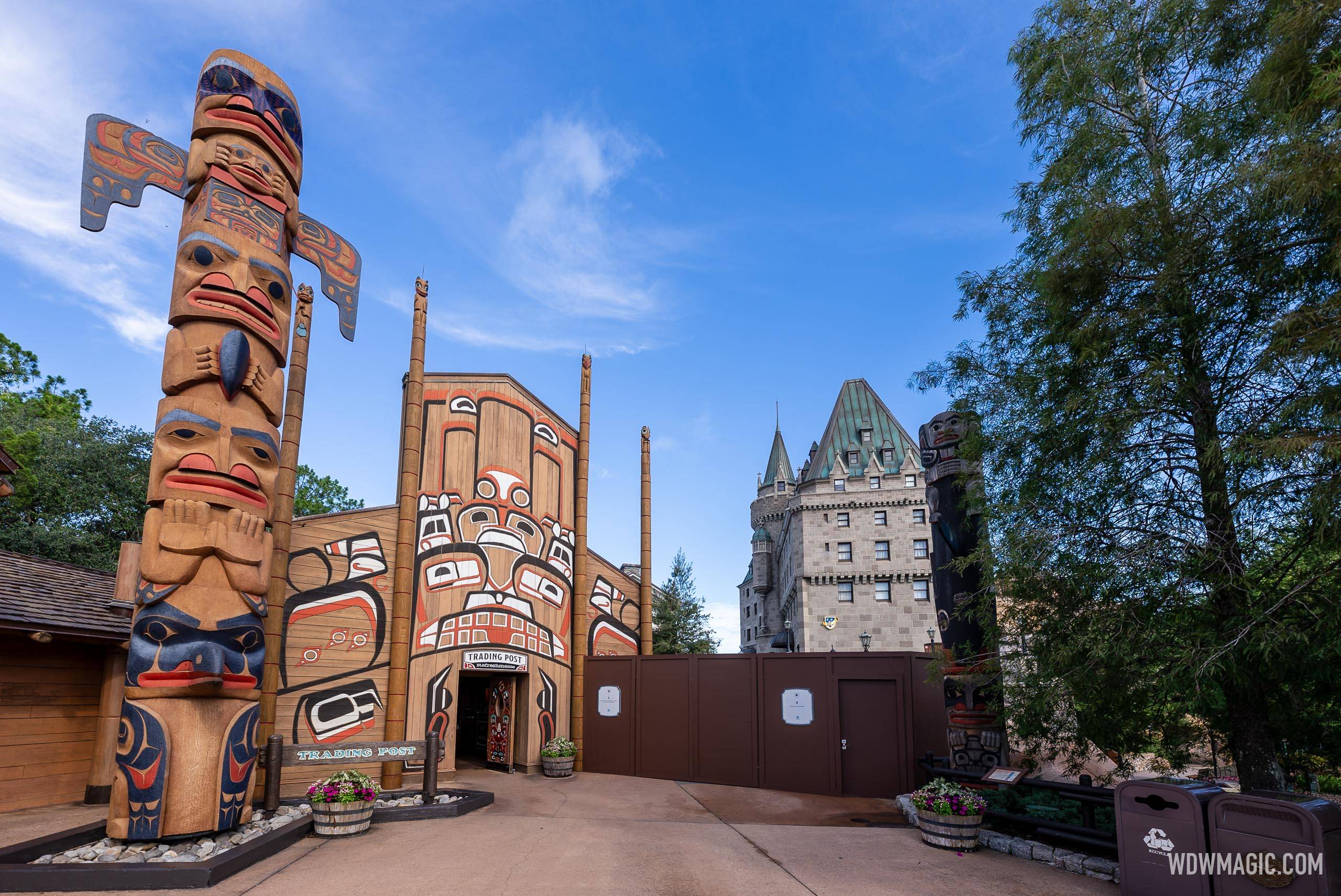 Canada Pavilion construction walls - August 1, 2024