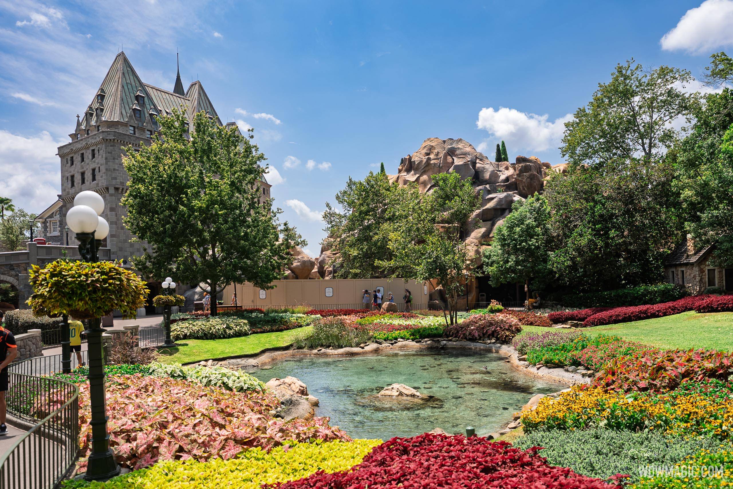 Construction Walls at EPCOT's Canada Pavilion - July 2026