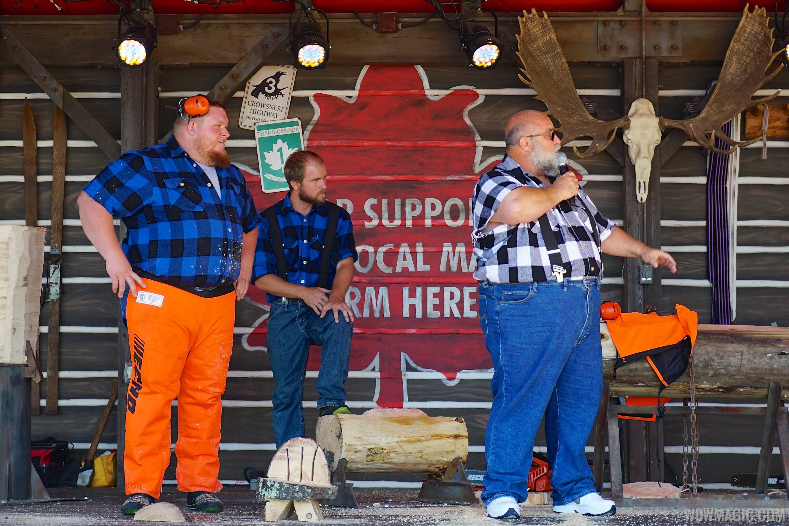 VIDEO - Canadian Lumberjack Show makes its debut performance at Epcot's Canada Pavilion