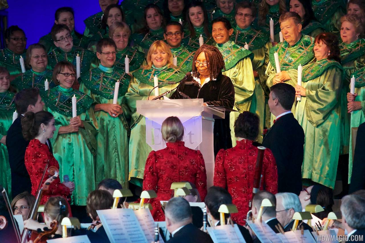Whoopi Goldberg narrating Candlelight Processional 2012