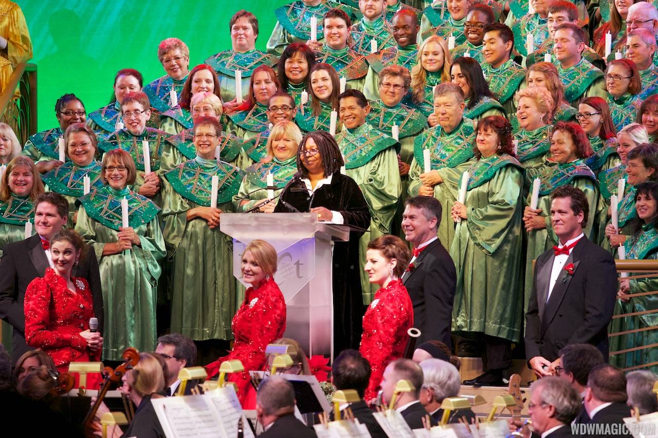 Whoopi Goldberg and Cast Choir at the Candlelight Processional