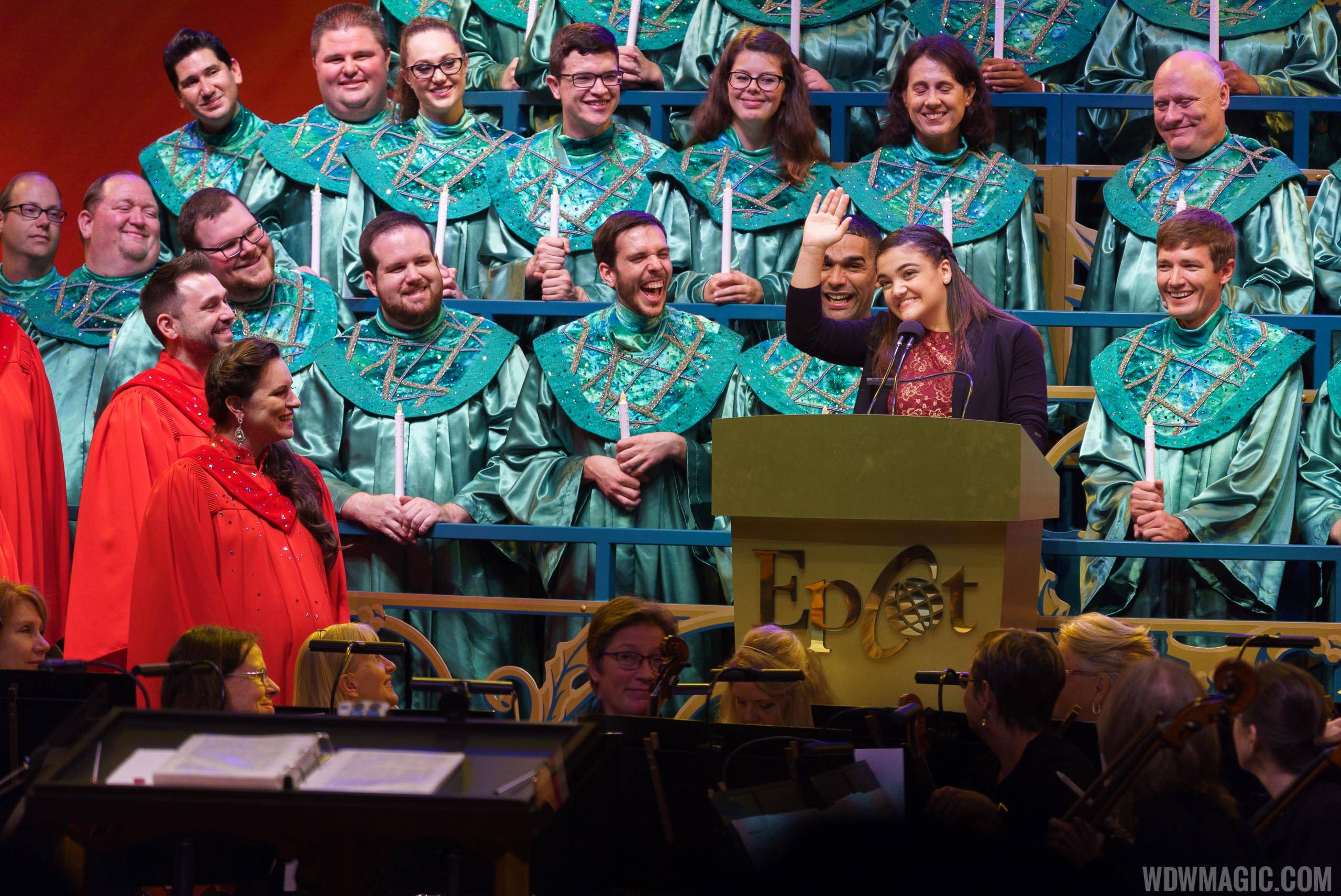 Laurie Hernandez Candlelight Processional 2017