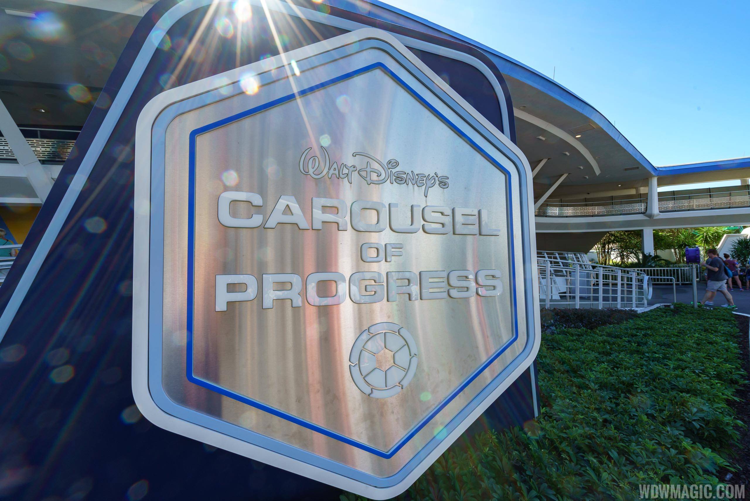 New marquee sign at Carousel of Progress