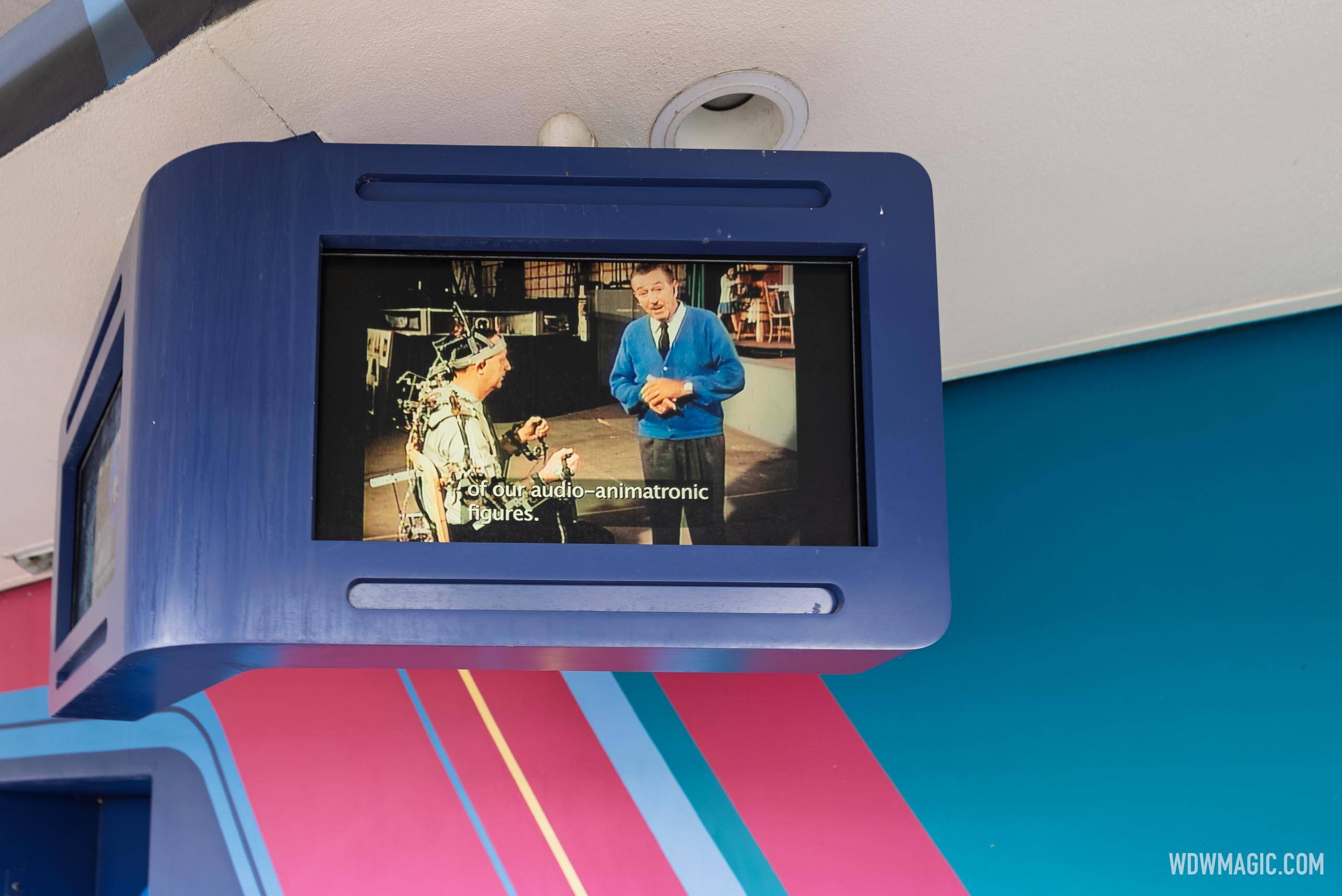 Carousel of Progress Queue Area Video Screen