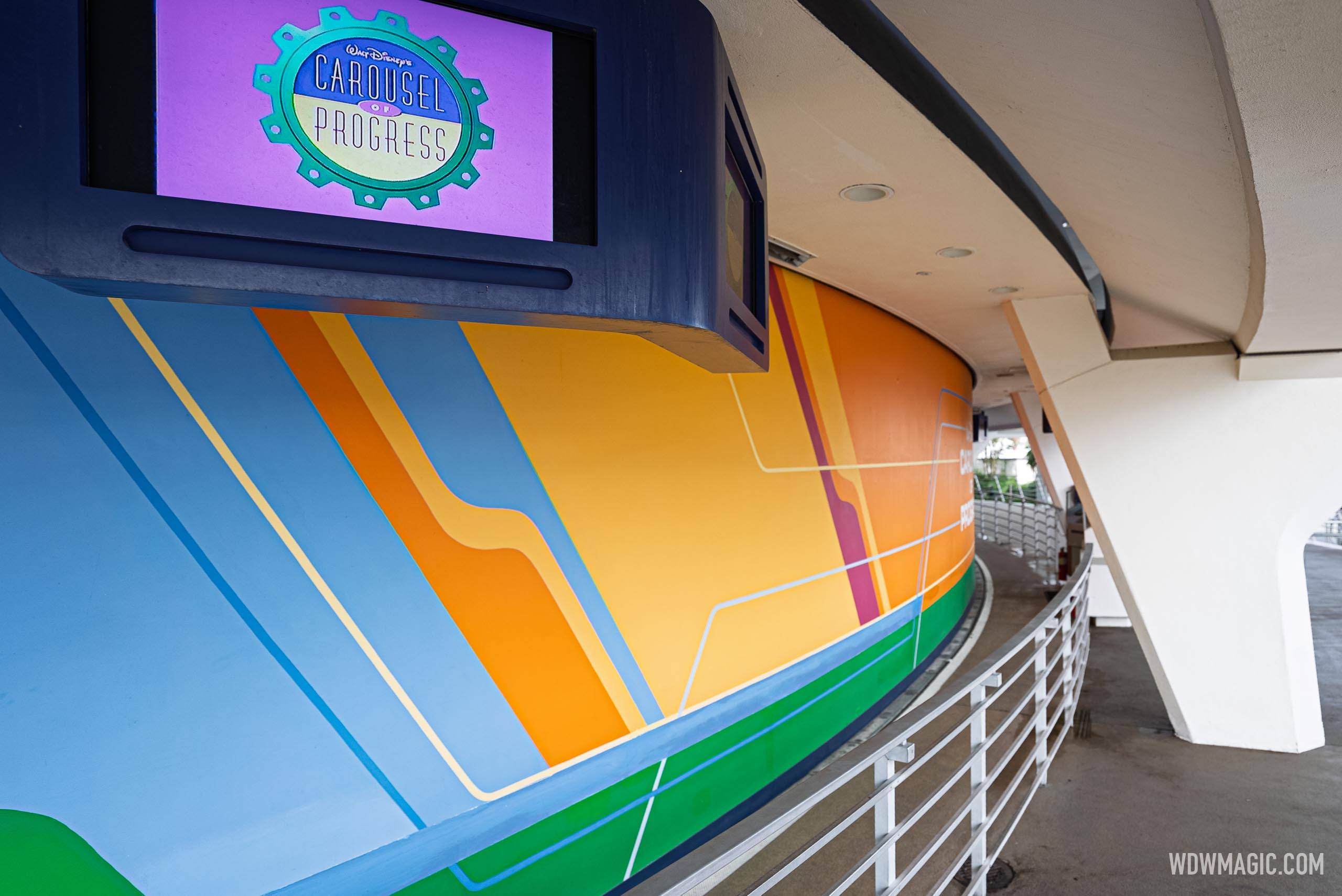 Carousel of Progress Queue Area Video Screen