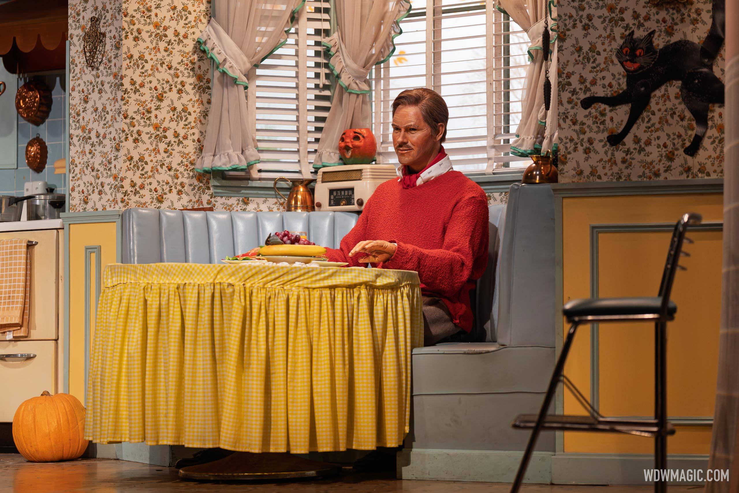 Act 3: 1940s - John sitting at table