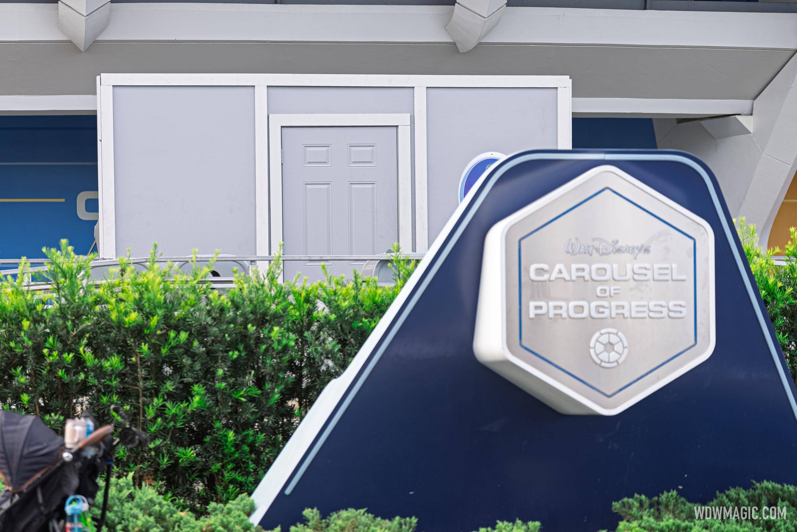 Construction Walls Up at Carousel of Progress — July 6, 2026